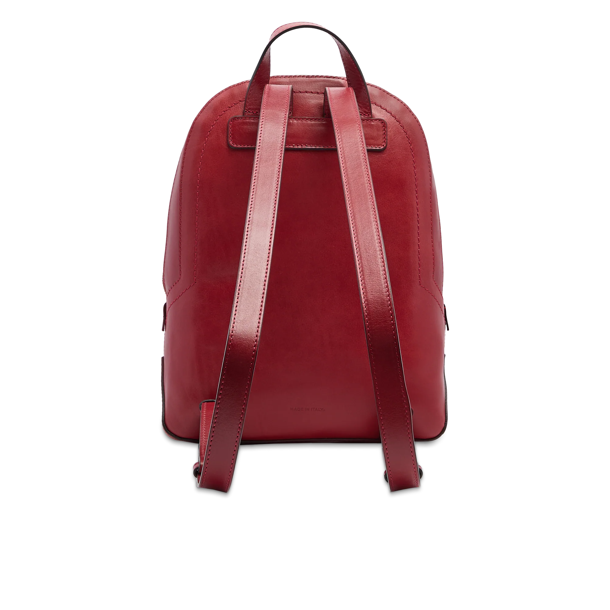 Women’s leather backpack with front pocket - Image 3