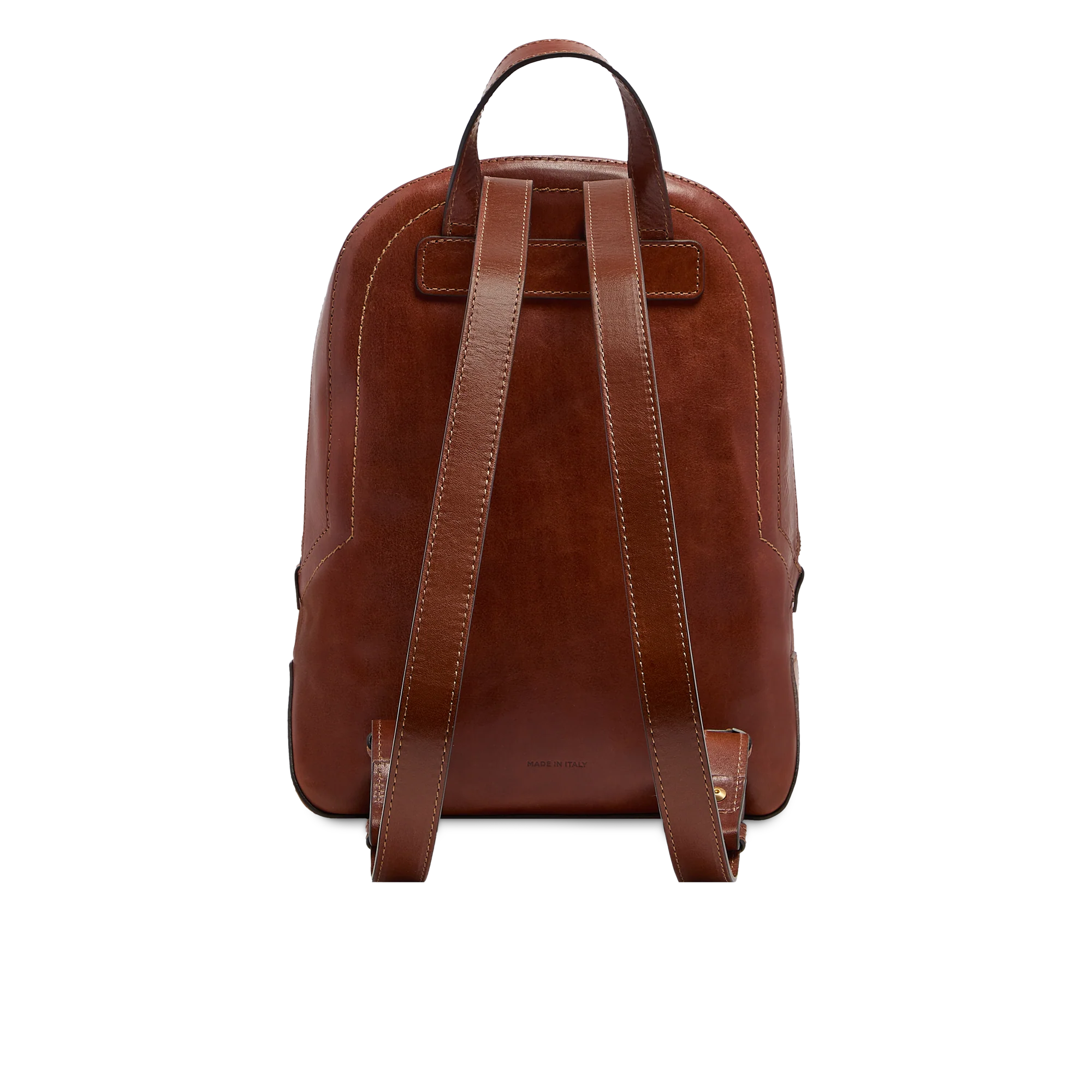 Women’s leather backpack with front pocket - Image 3