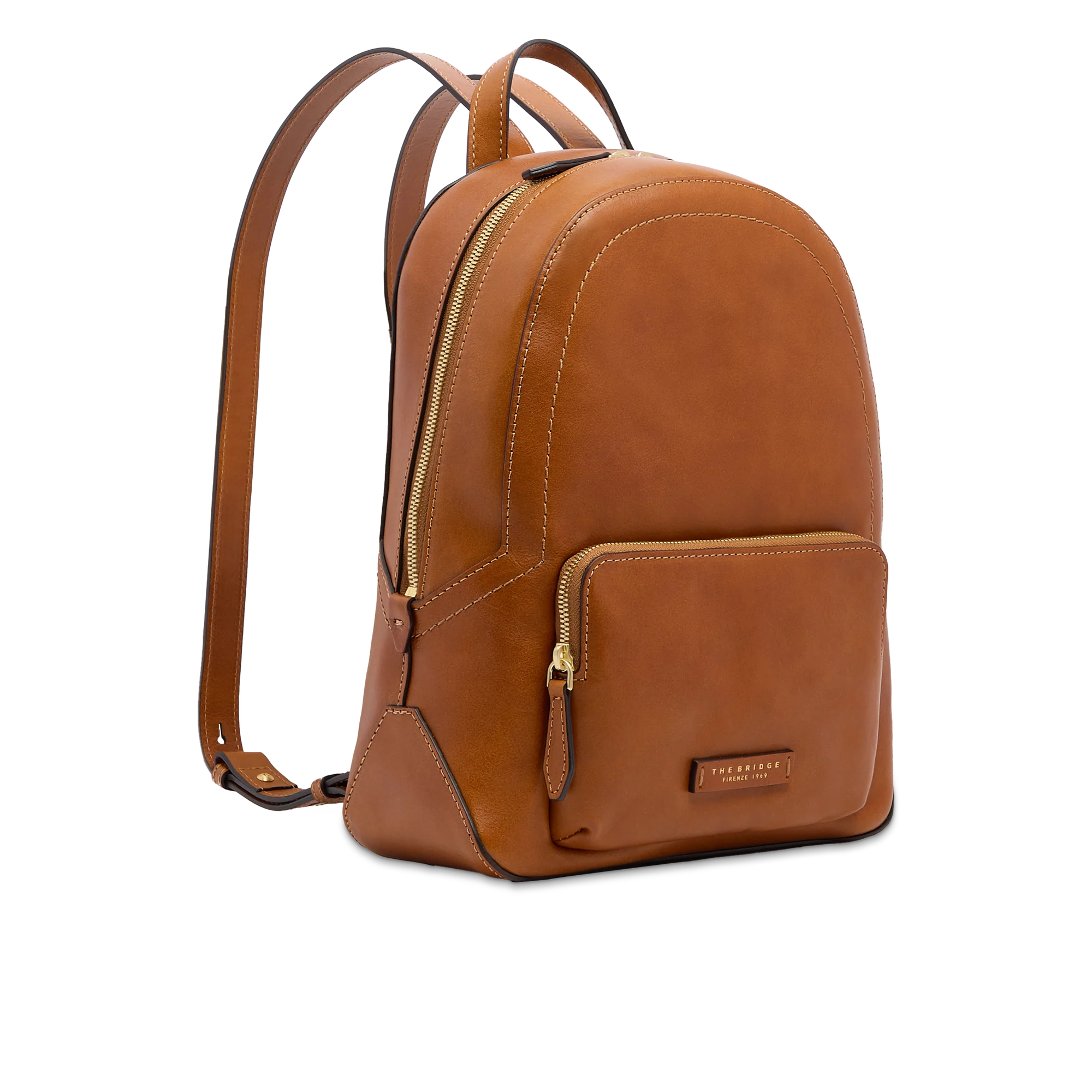 Women’s leather backpack with front pocket - Image 2