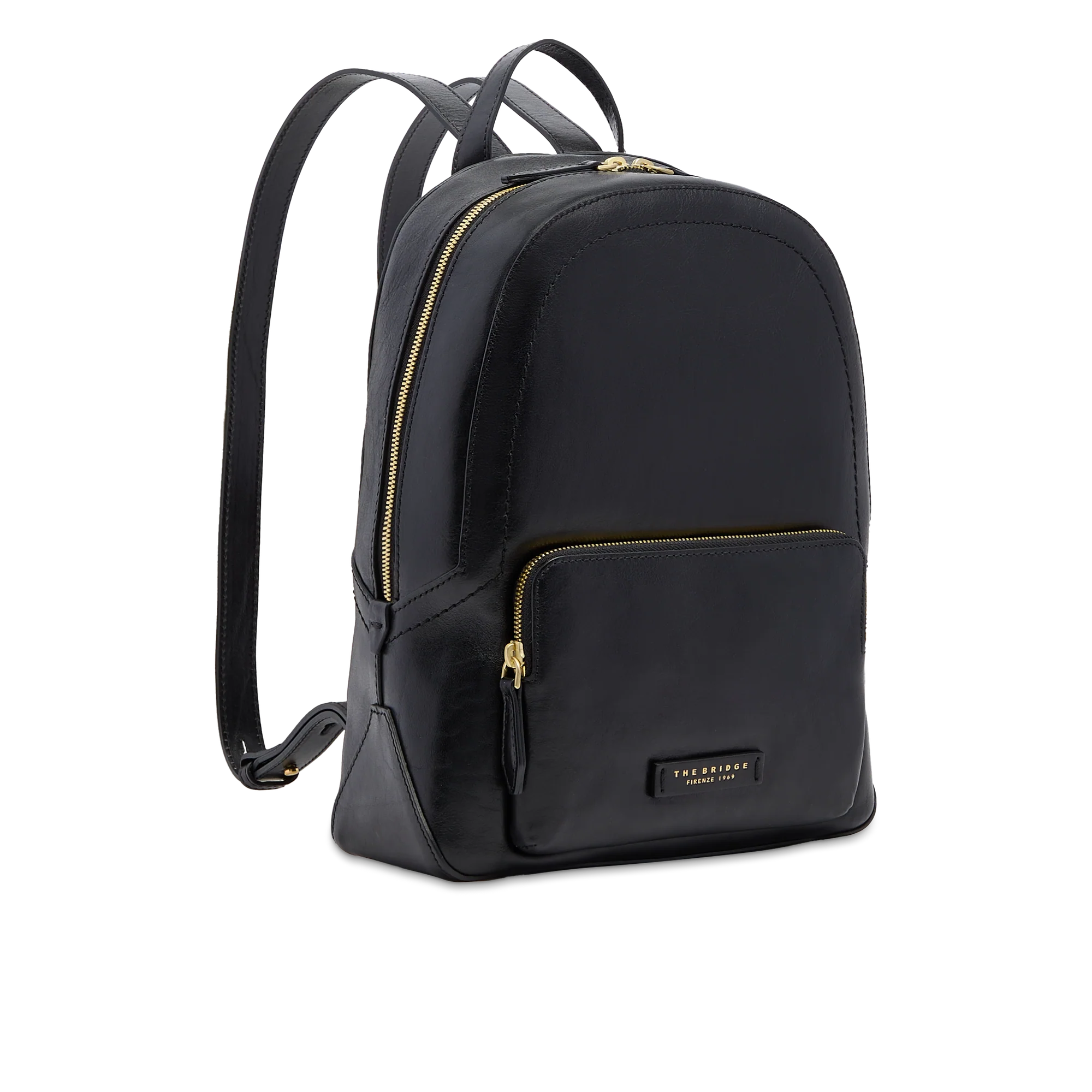 Women’s leather backpack with front pocket - Image 2