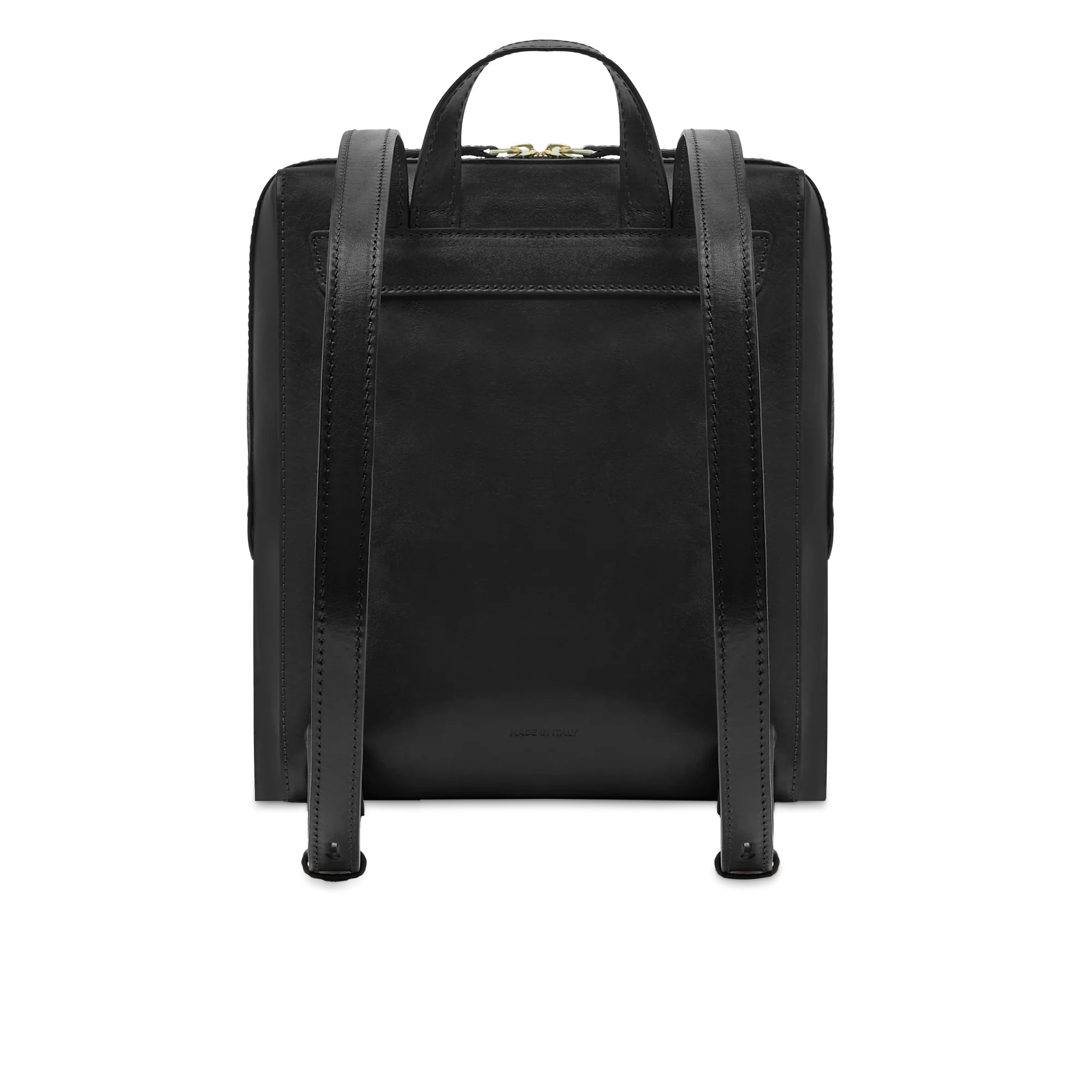 Women’s leather backpack with front pocket - Image 3