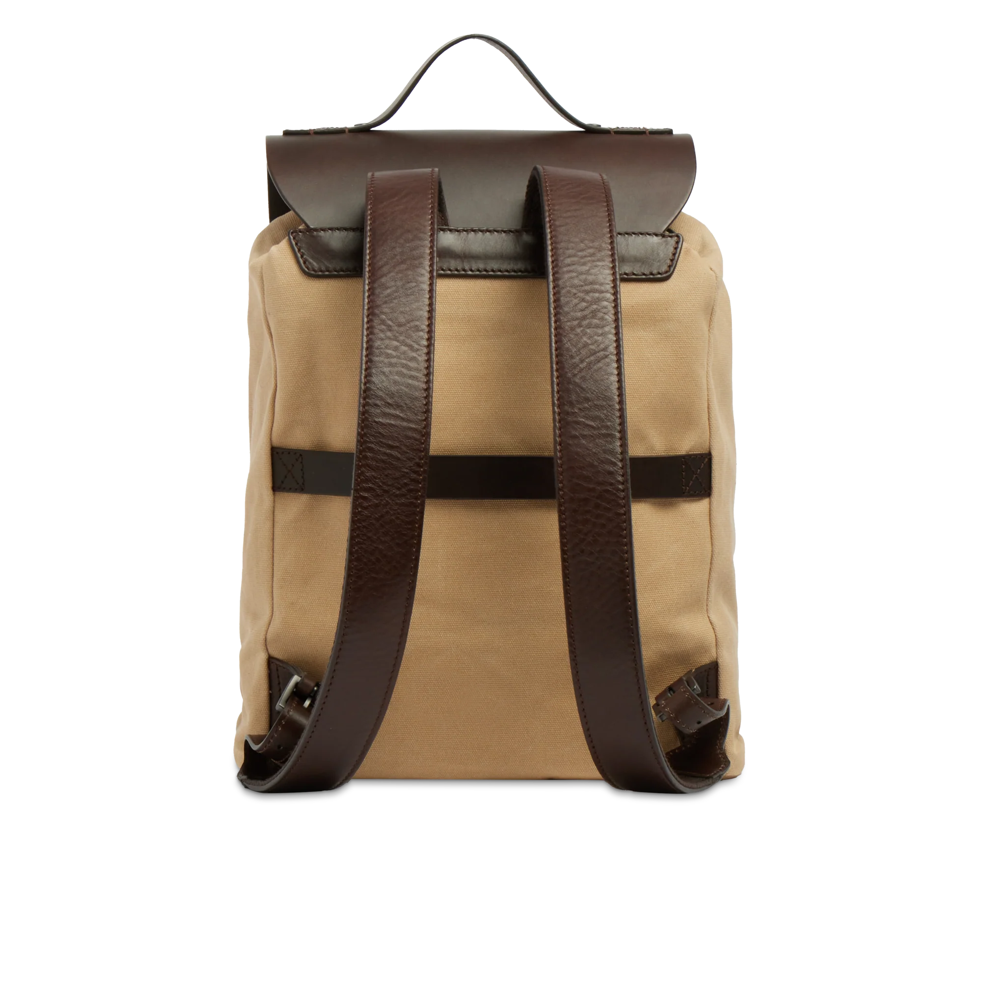 Men’s leather and fabric backpack - Image 3