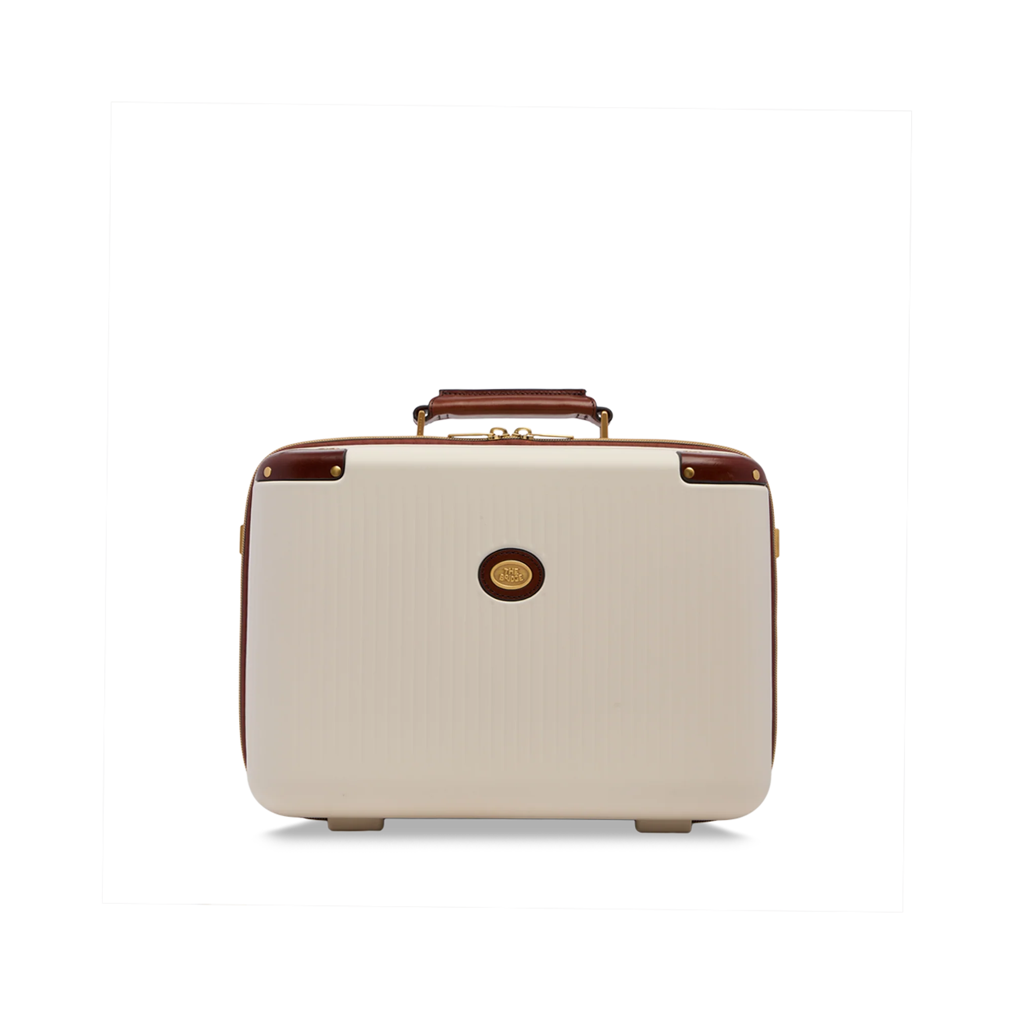 Leather and polycarbonate beauty case