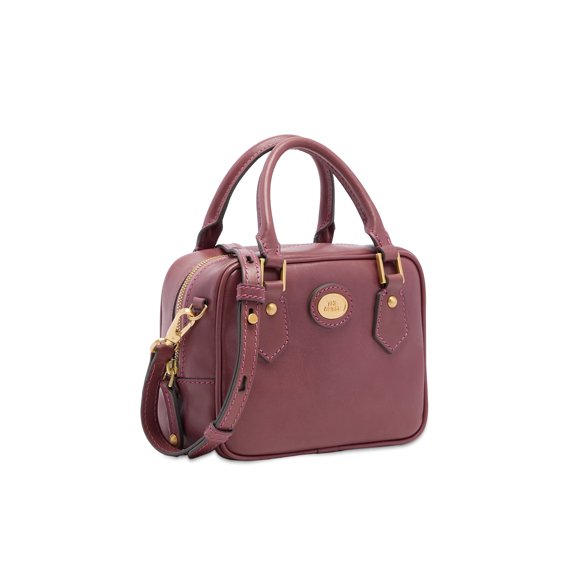 Leather bowling bag with removable shoulder strap - Image 2