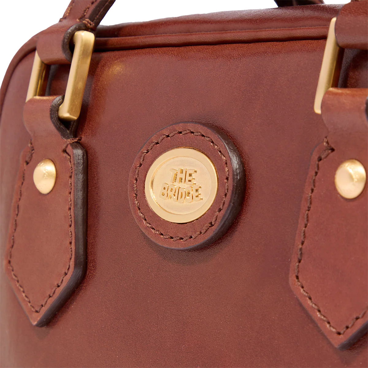 Leather satchel with removable strap - Image 5