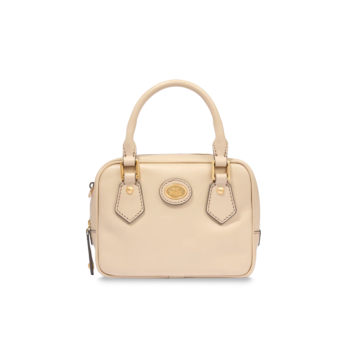 Leather satchel with removable strap
