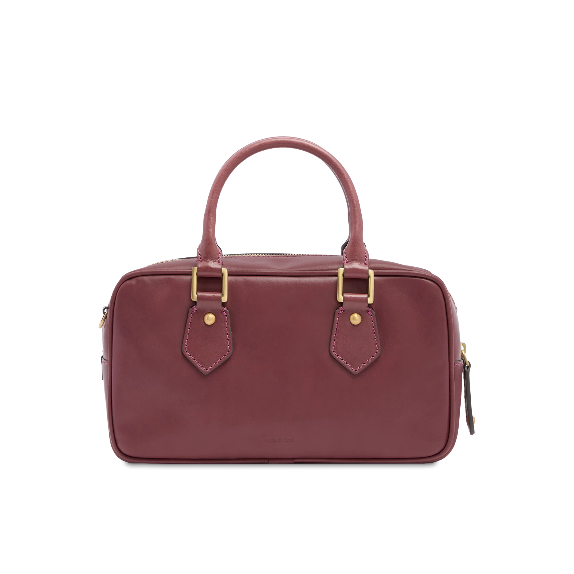 Leather duffle bag with removable shoulder strap - Image 3