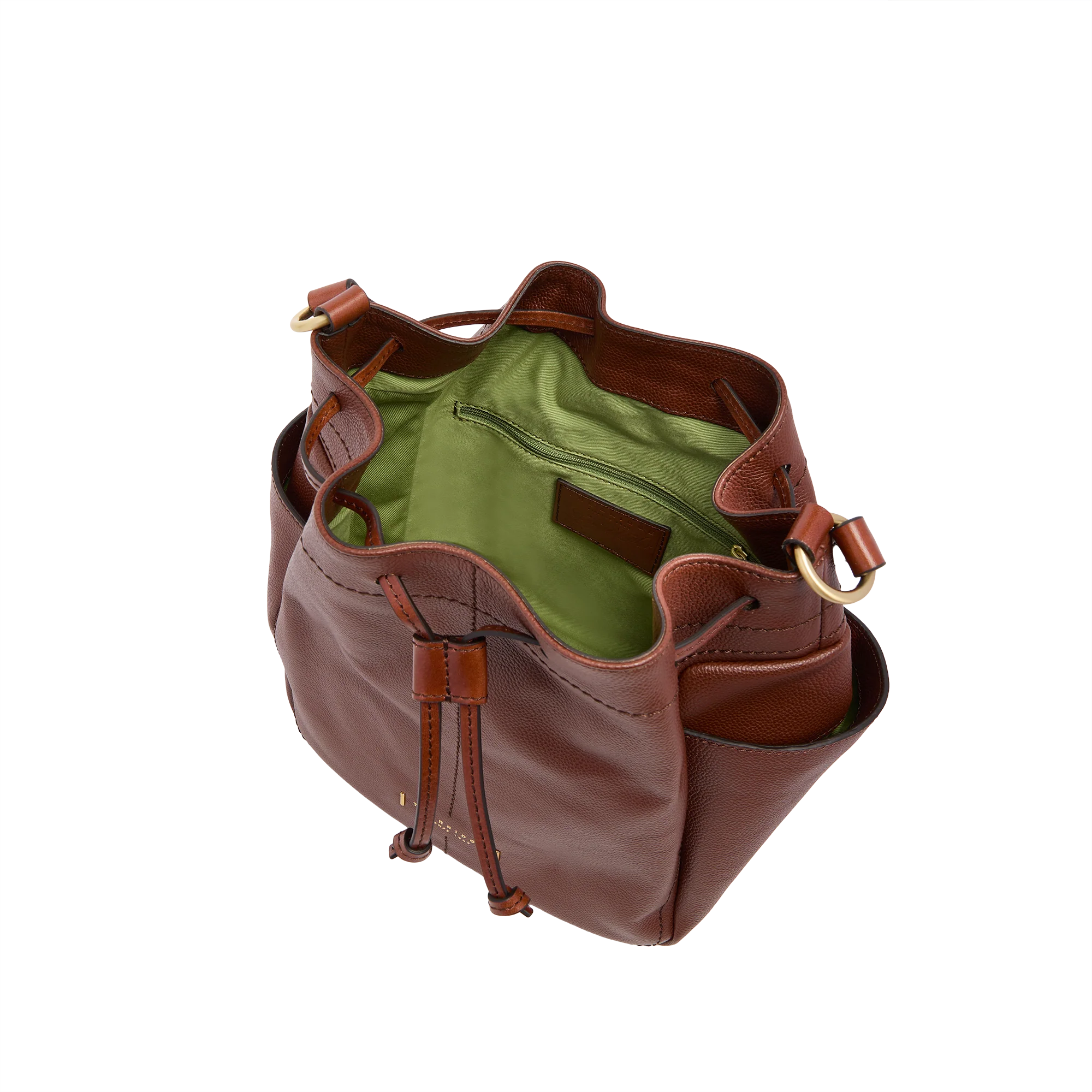 Leather bucket bag - Image 4