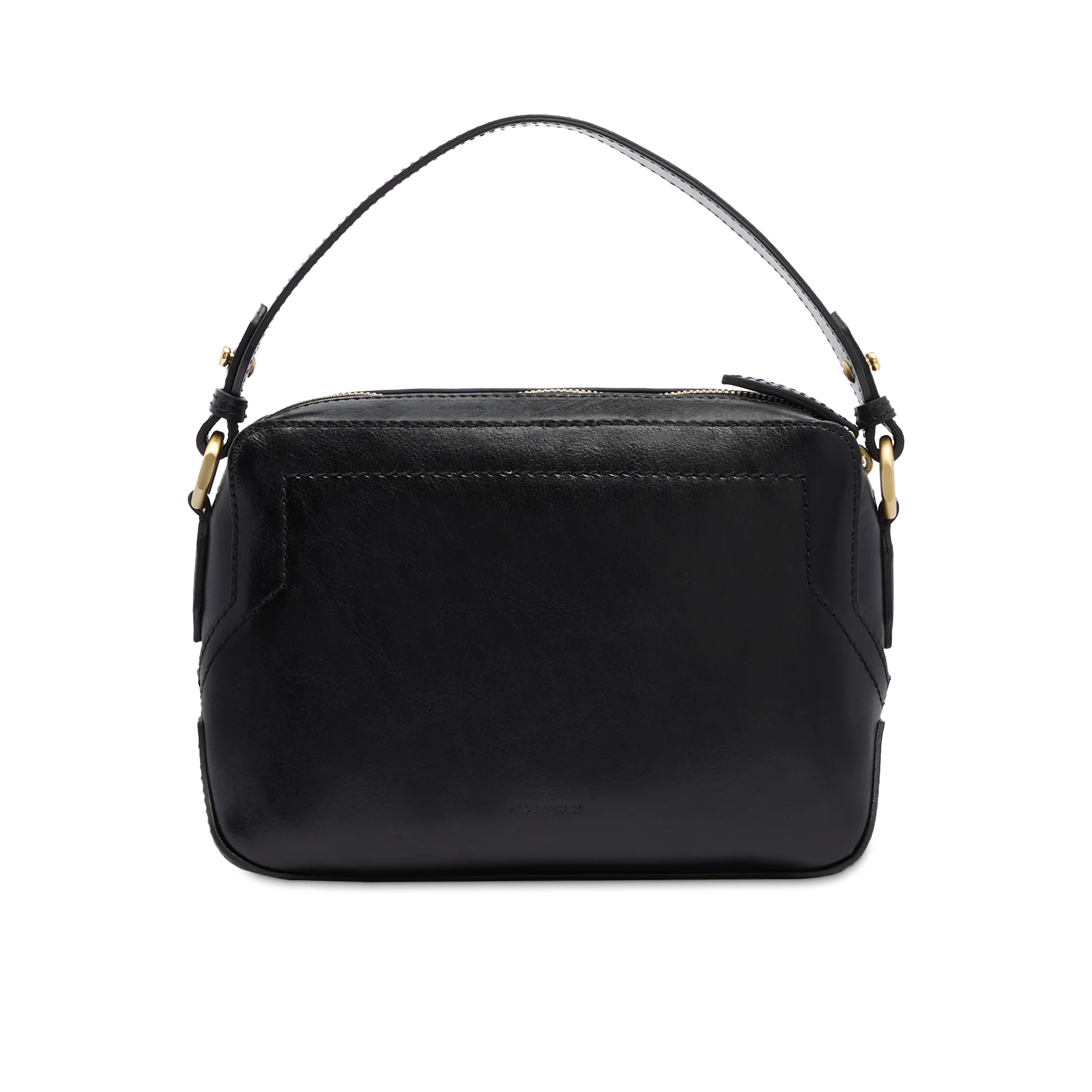 Leather crossbody bag with zip closure - Image 3