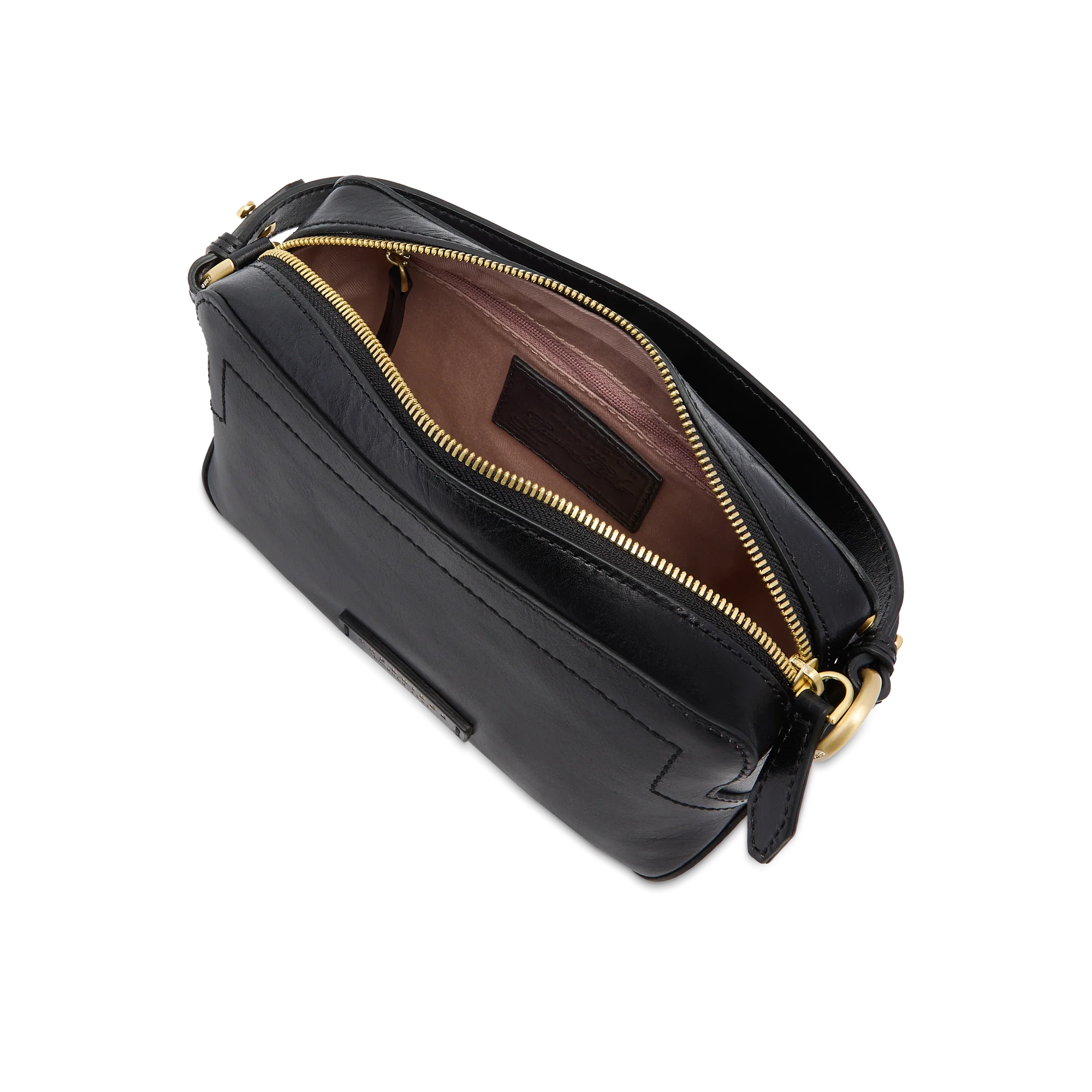 Leather crossbody bag with zip closure - Image 4