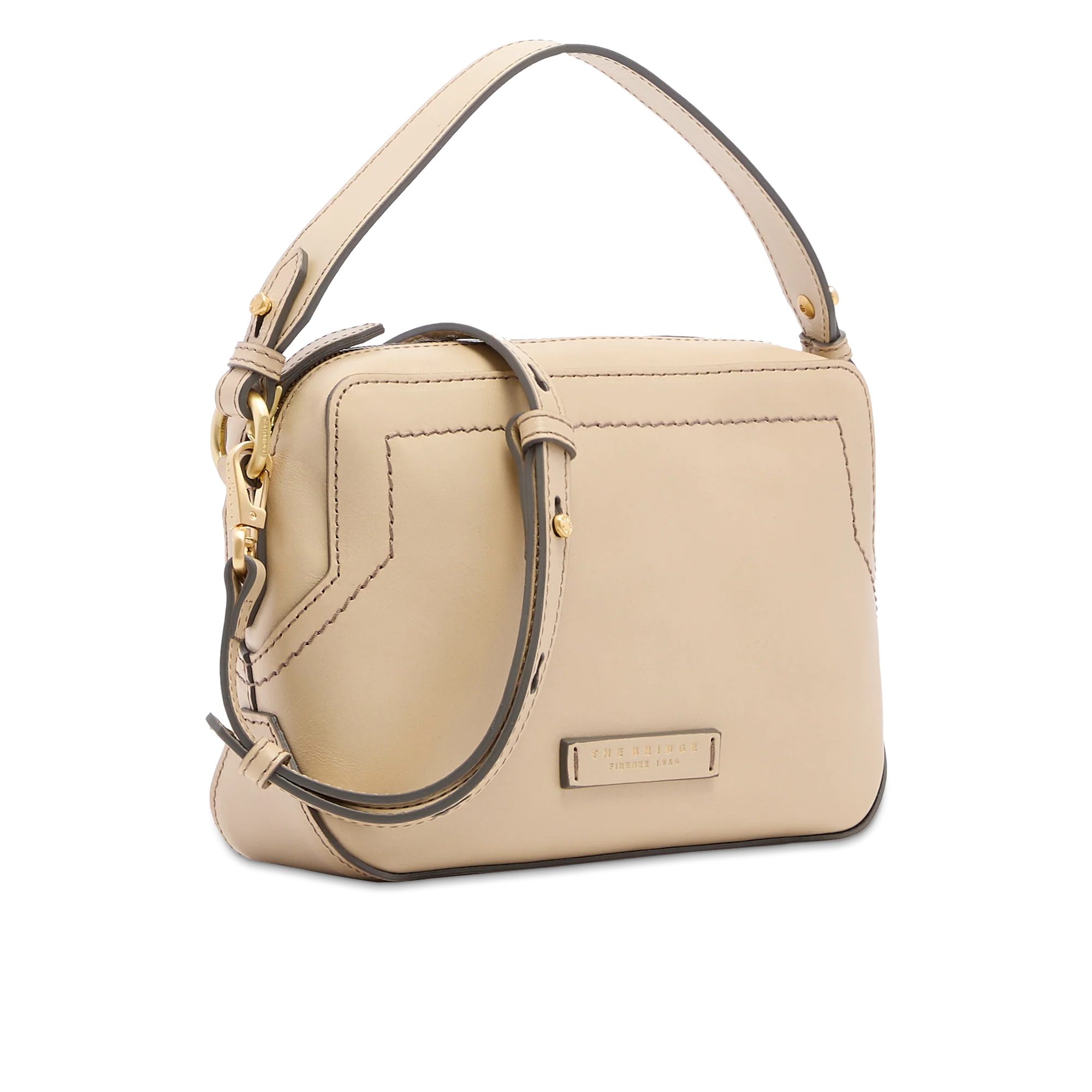 Leather crossbody bag with zip closure - Image 2