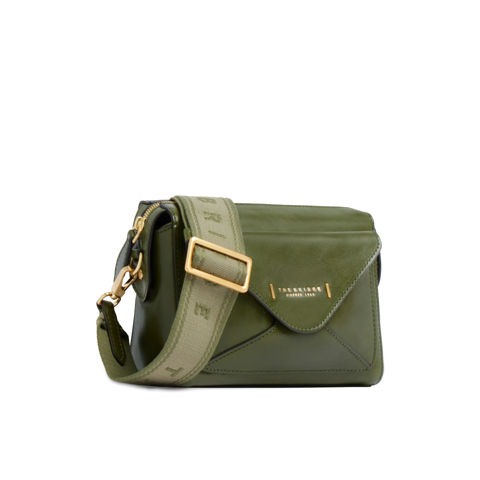 Leather crossbody bag with zip closure - Image 6
