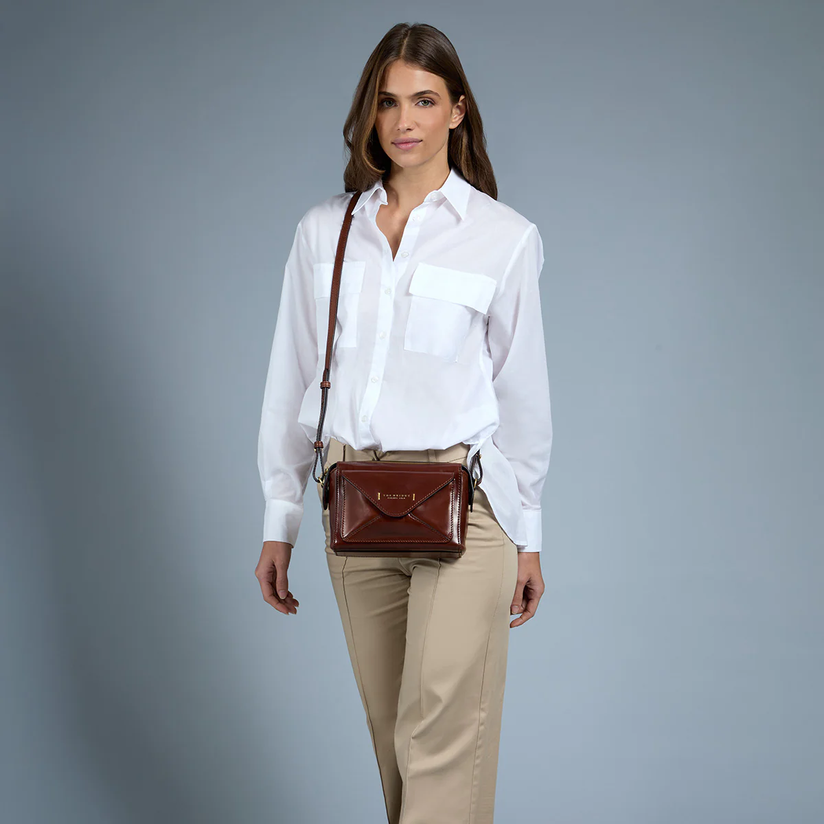 Crossbody bag in leather with zip closure - size s - Image 7