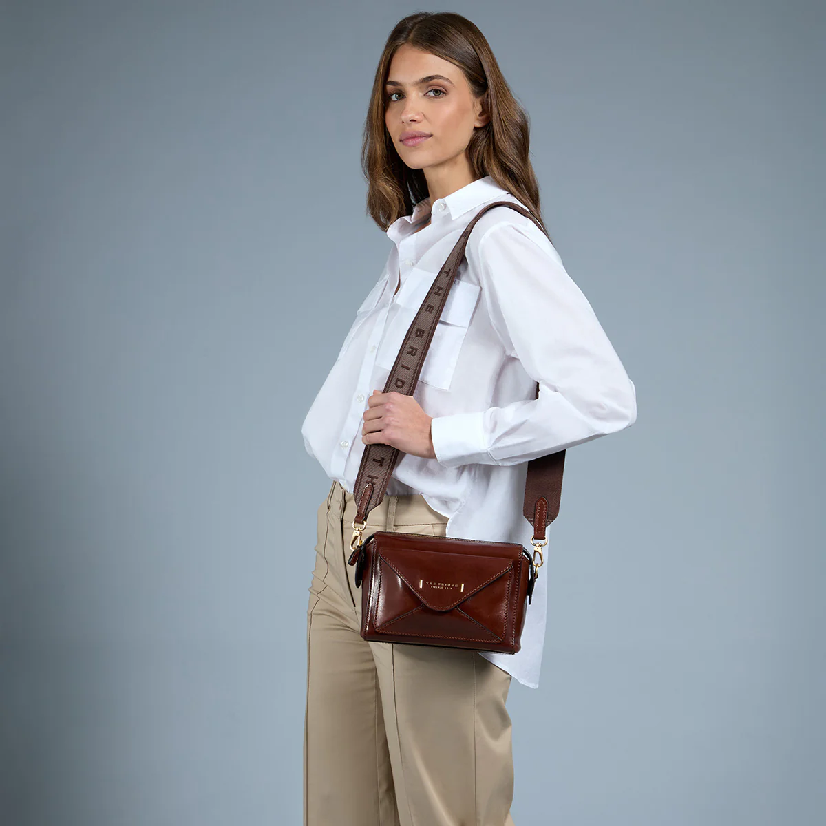 Crossbody bag in leather with zip closure - size s - Image 8
