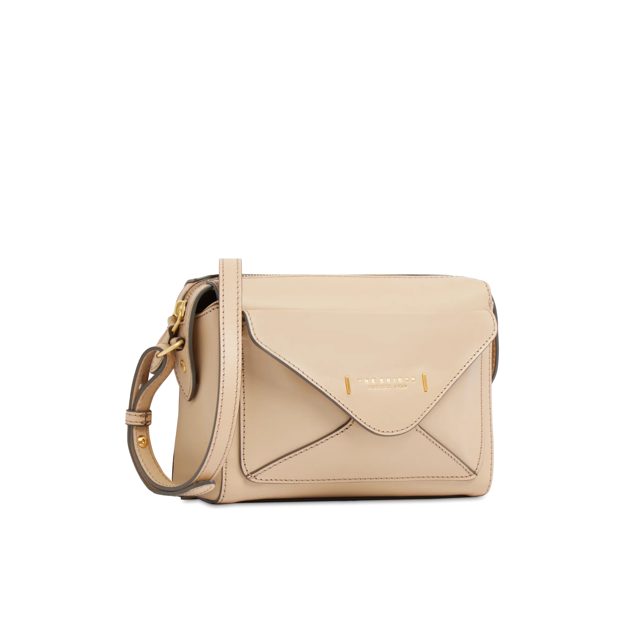 Leather crossbody bag with zip closure - Image 2