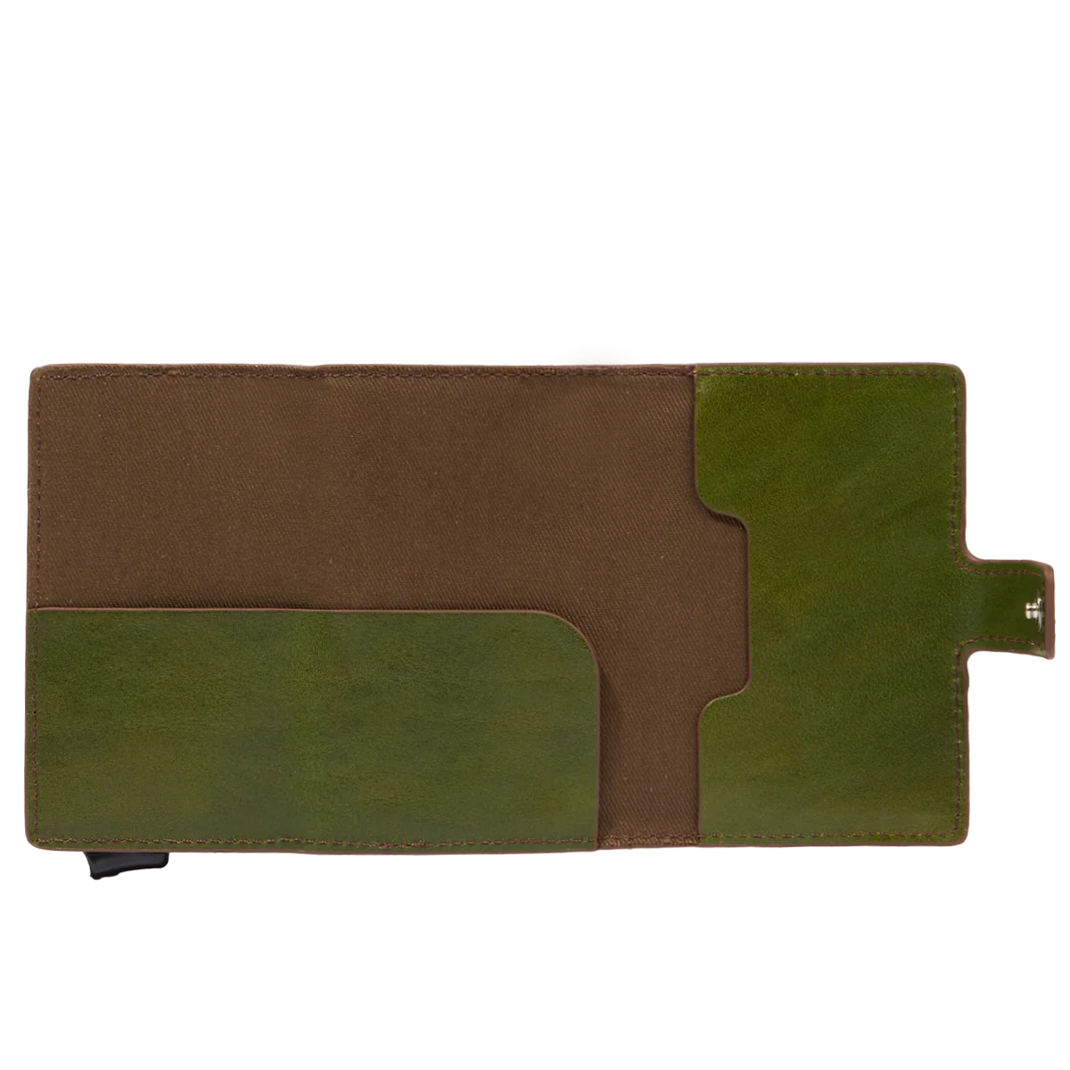 Leather snap card holder with RFID protection - Image 3