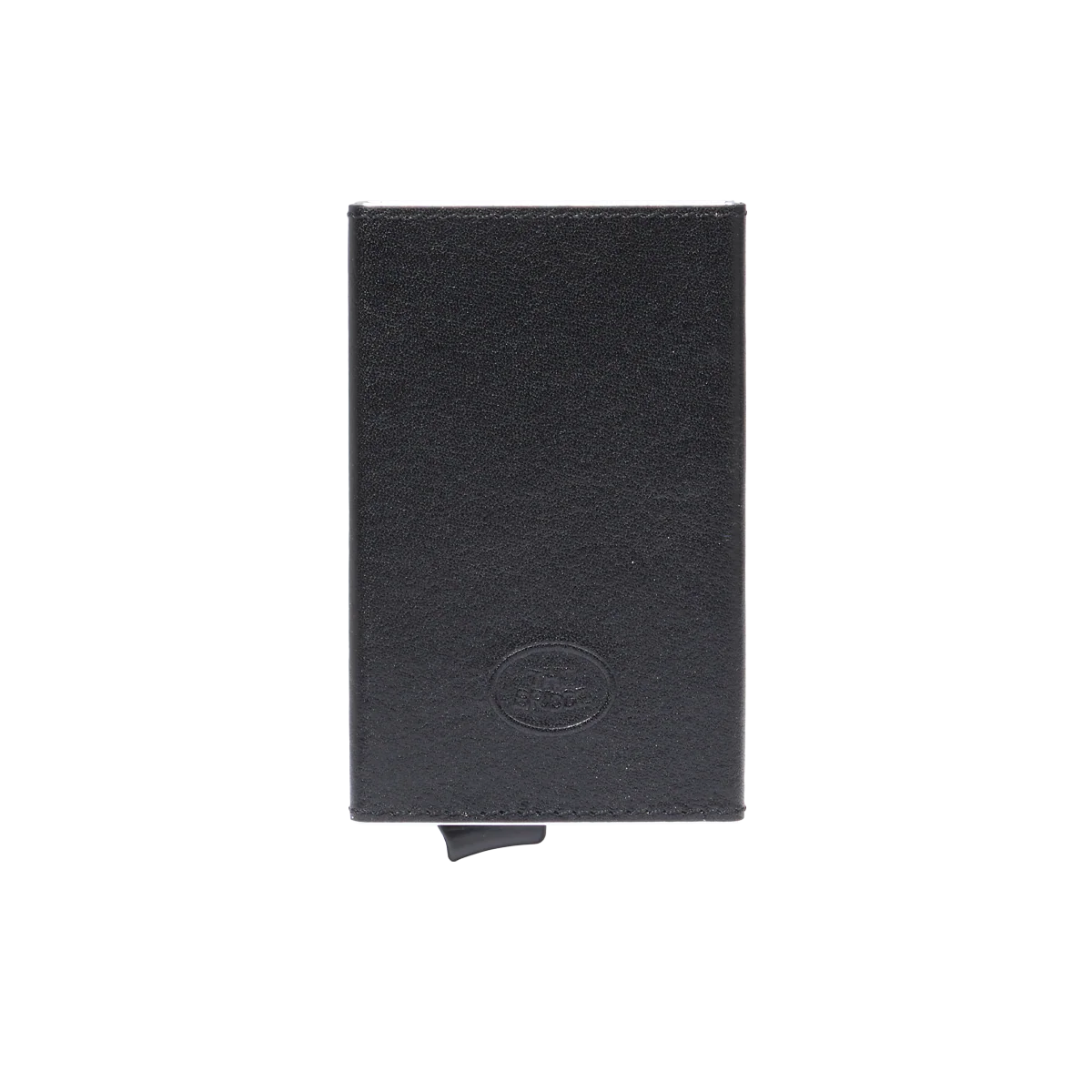 Leather card holder with RFID protection