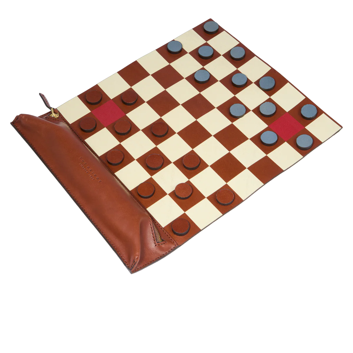 Leather checkers game
