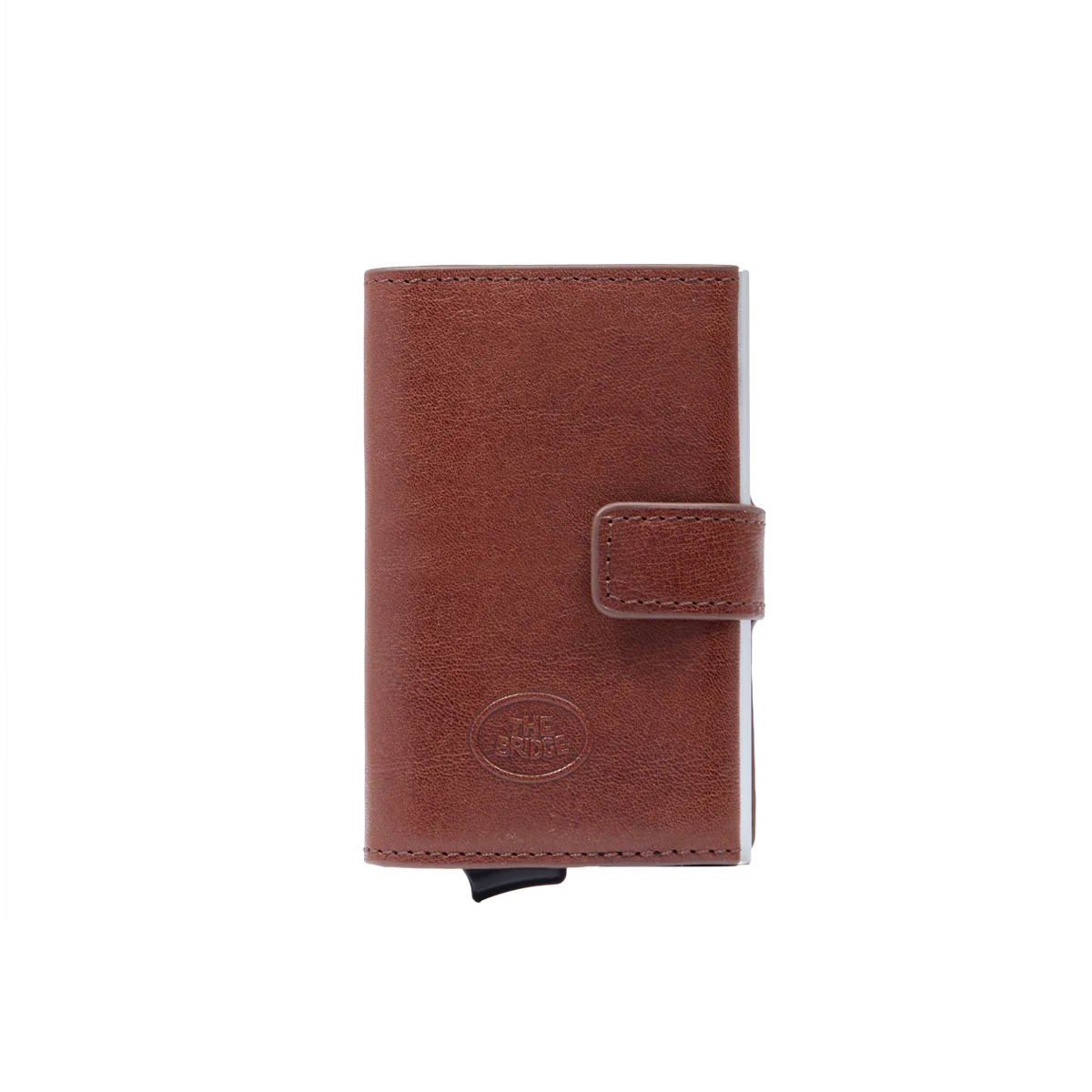 Leather card holder with RFID protection