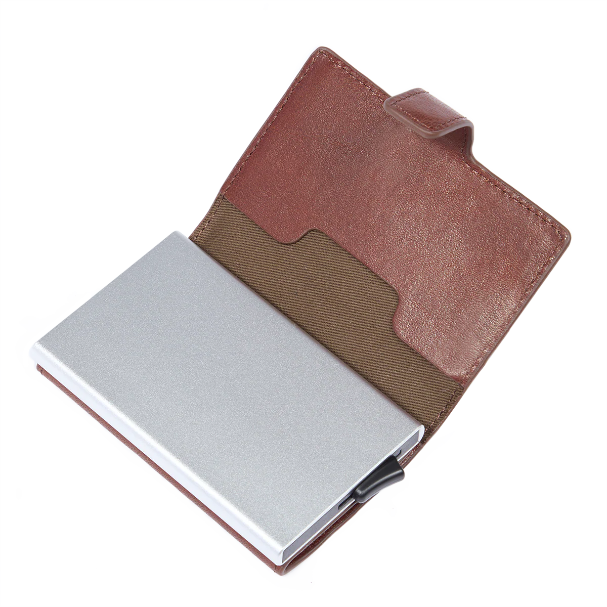 Leather card holder with RFID protection - Image 2