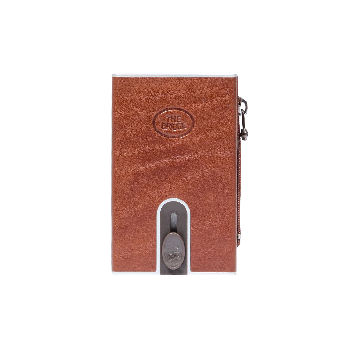 Leather card holder with RFID protection