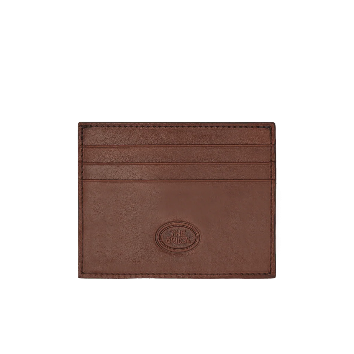 Compact leather card holder