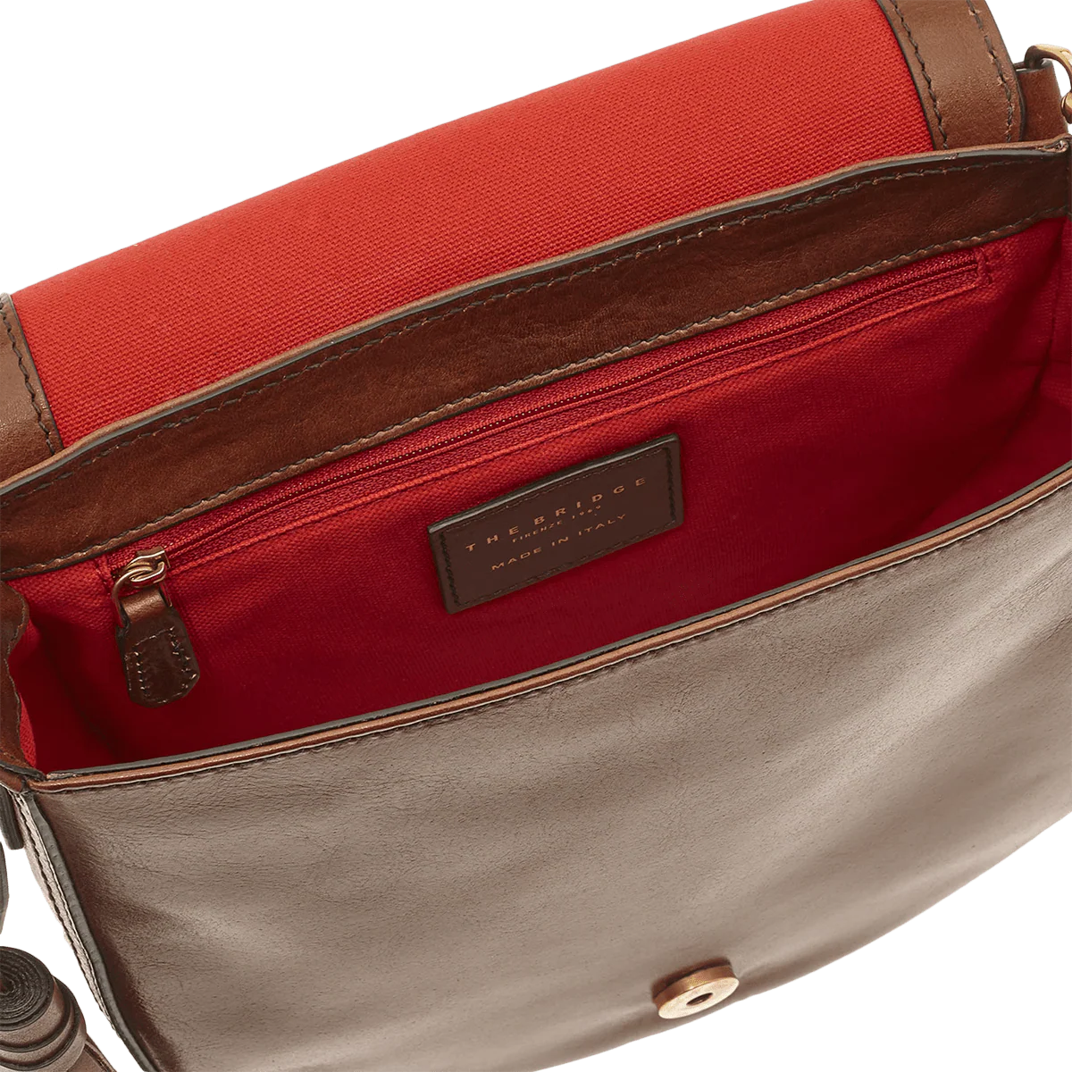 Leather crossbody bag with removable handle - Image 2