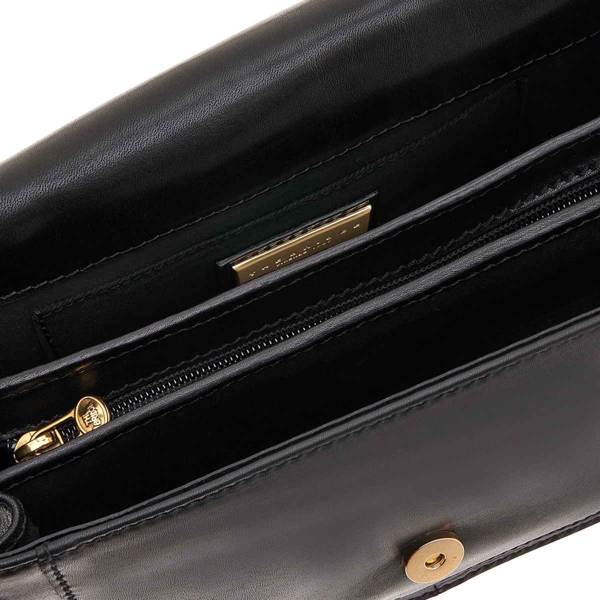 Leather shoulder bag with compartments - Image 2