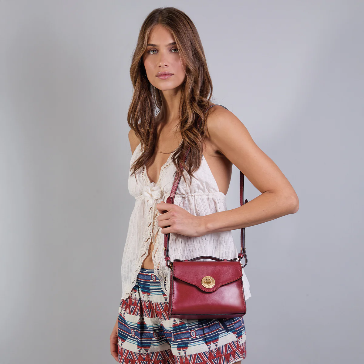 Women’s leather bag with removable shoulder strap - Image 7