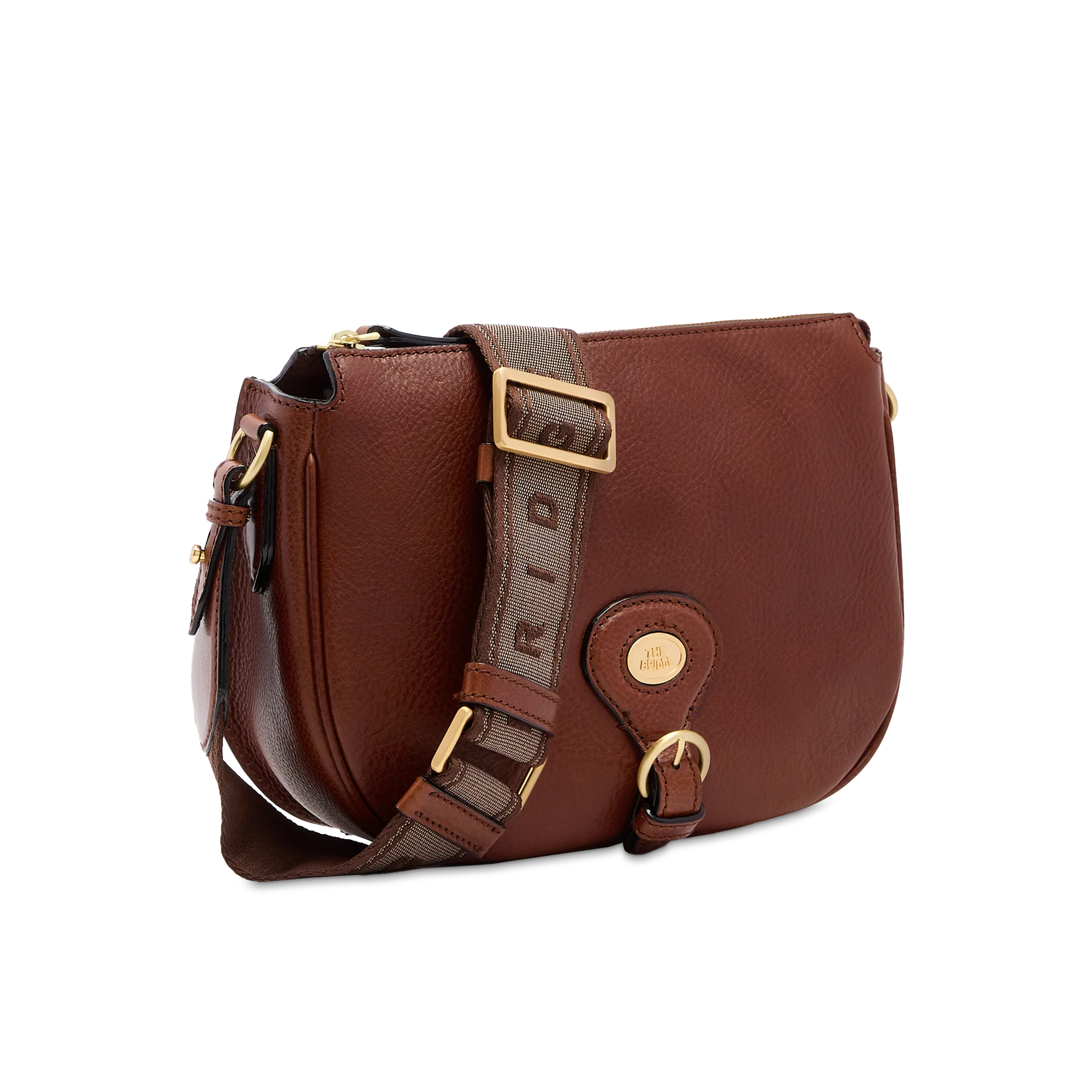 Women’s leather crossbody bag with zip closure - Image 2