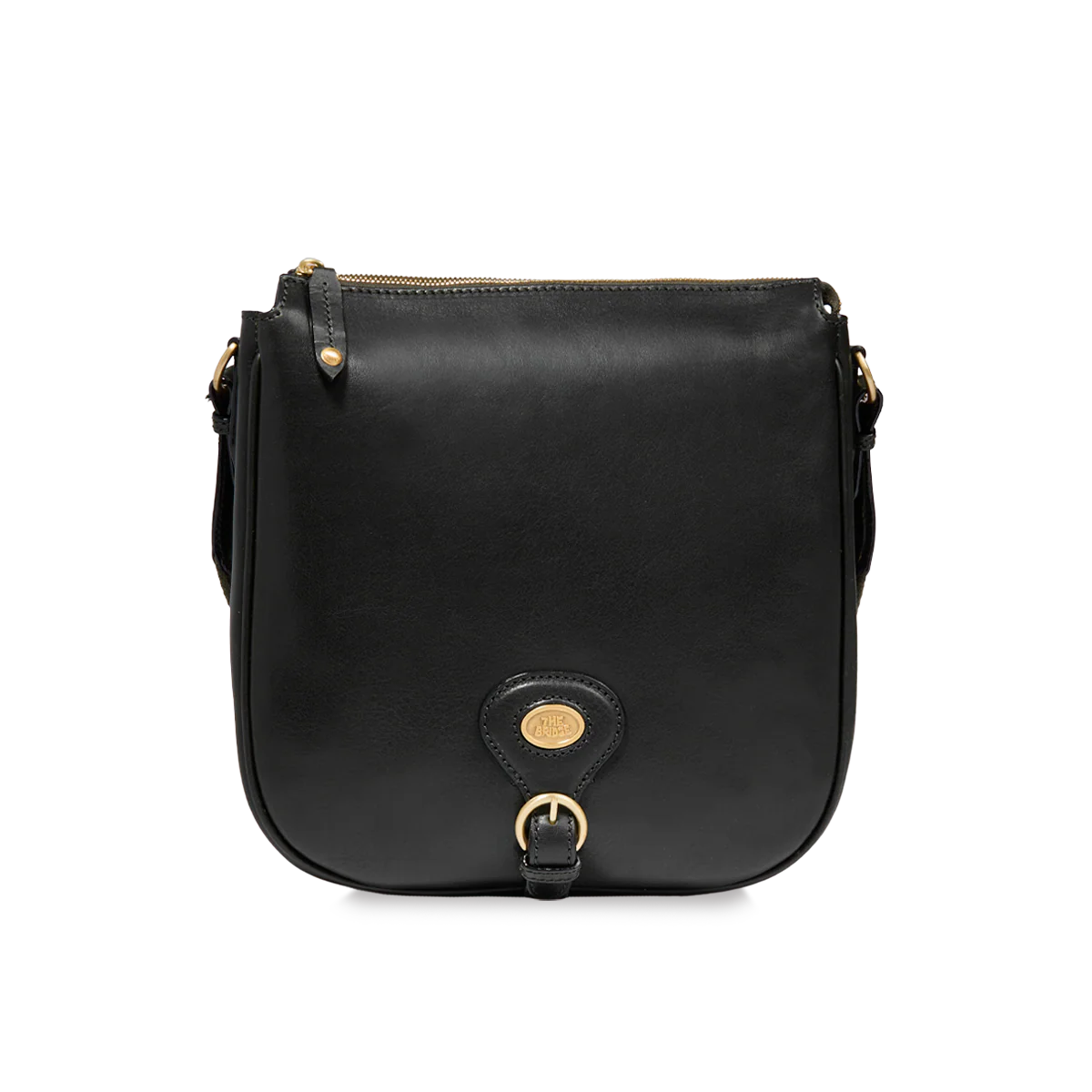 Women’s leather crossbody bag with zip closure