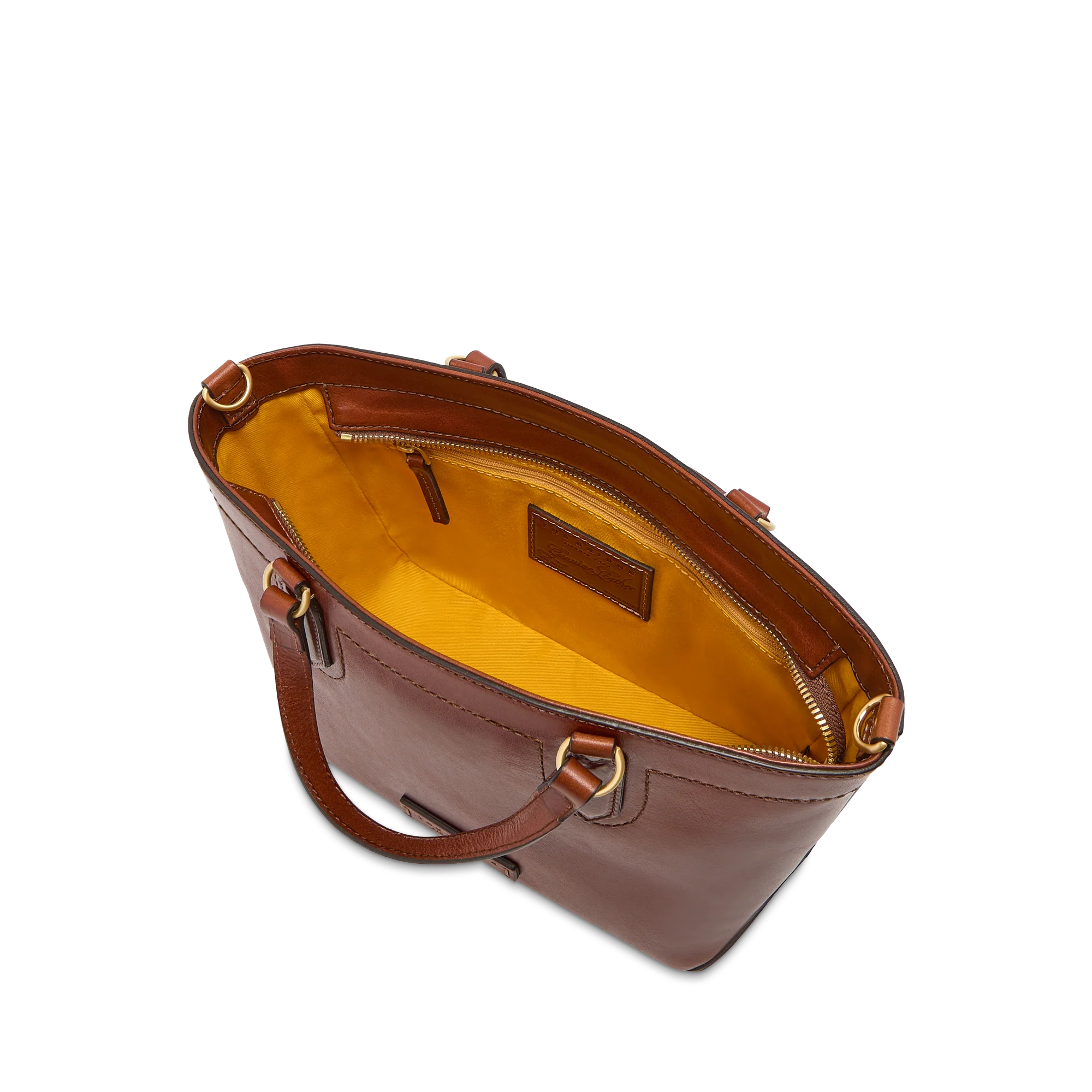 Leather handbag with removable shoulder strap - Image 5