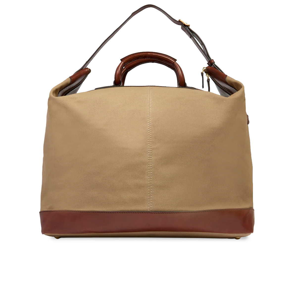 Leather and fabric duffle bag big size - Image 3