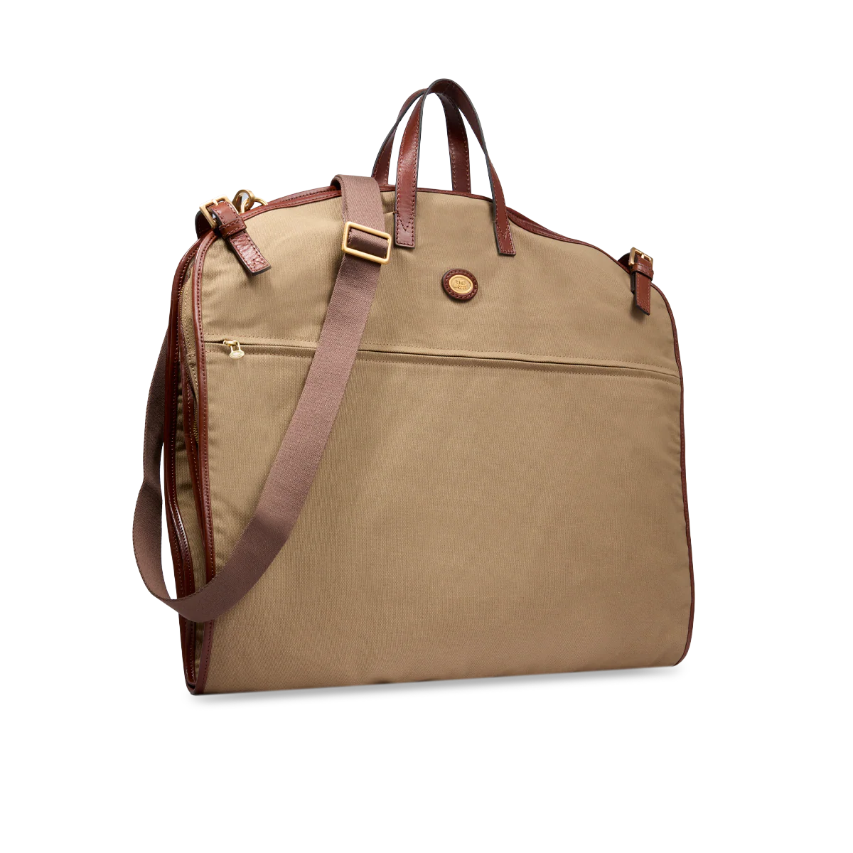 Leather and fabric garment bag - Image 2