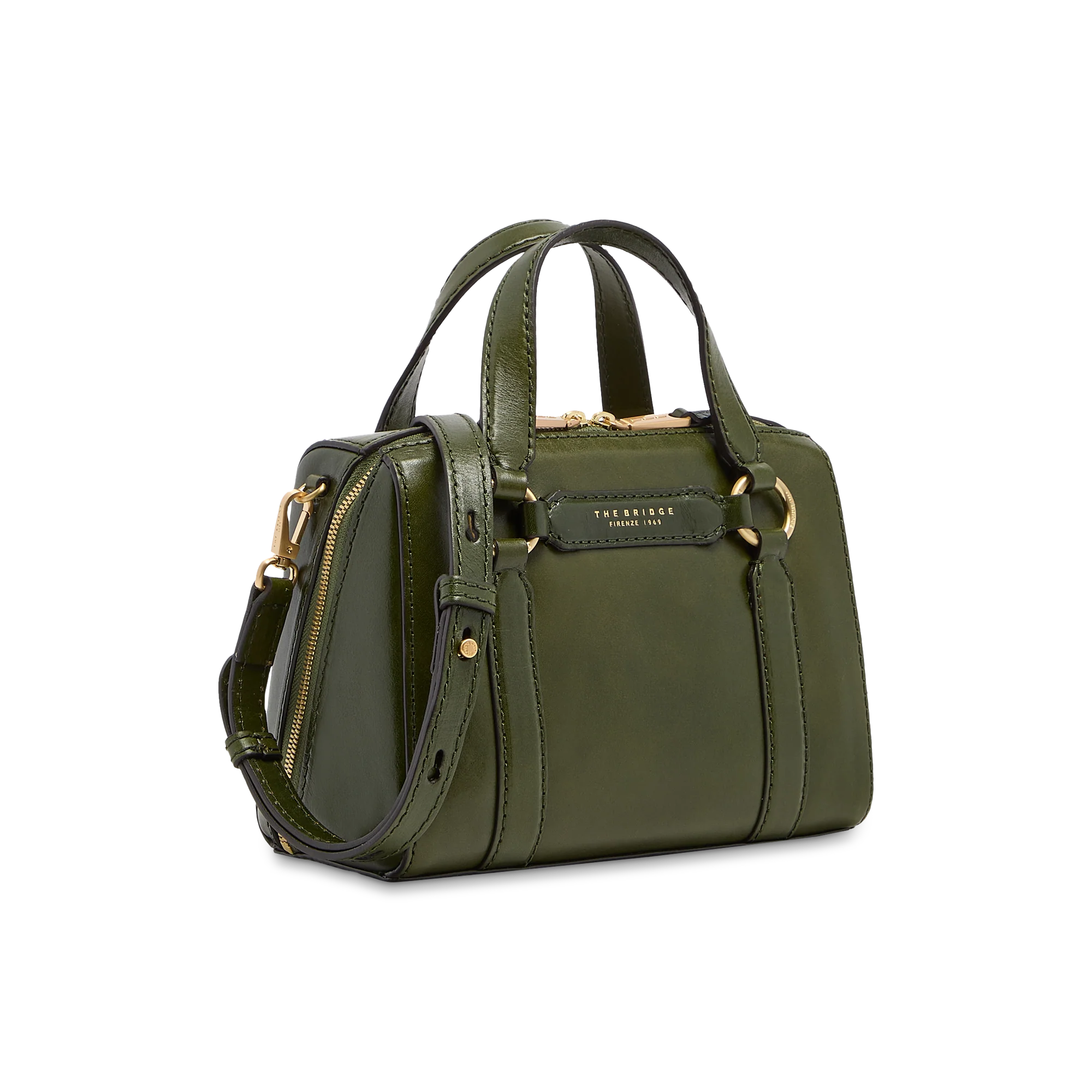 Leather handbag with removable shoulder strap - Image 2