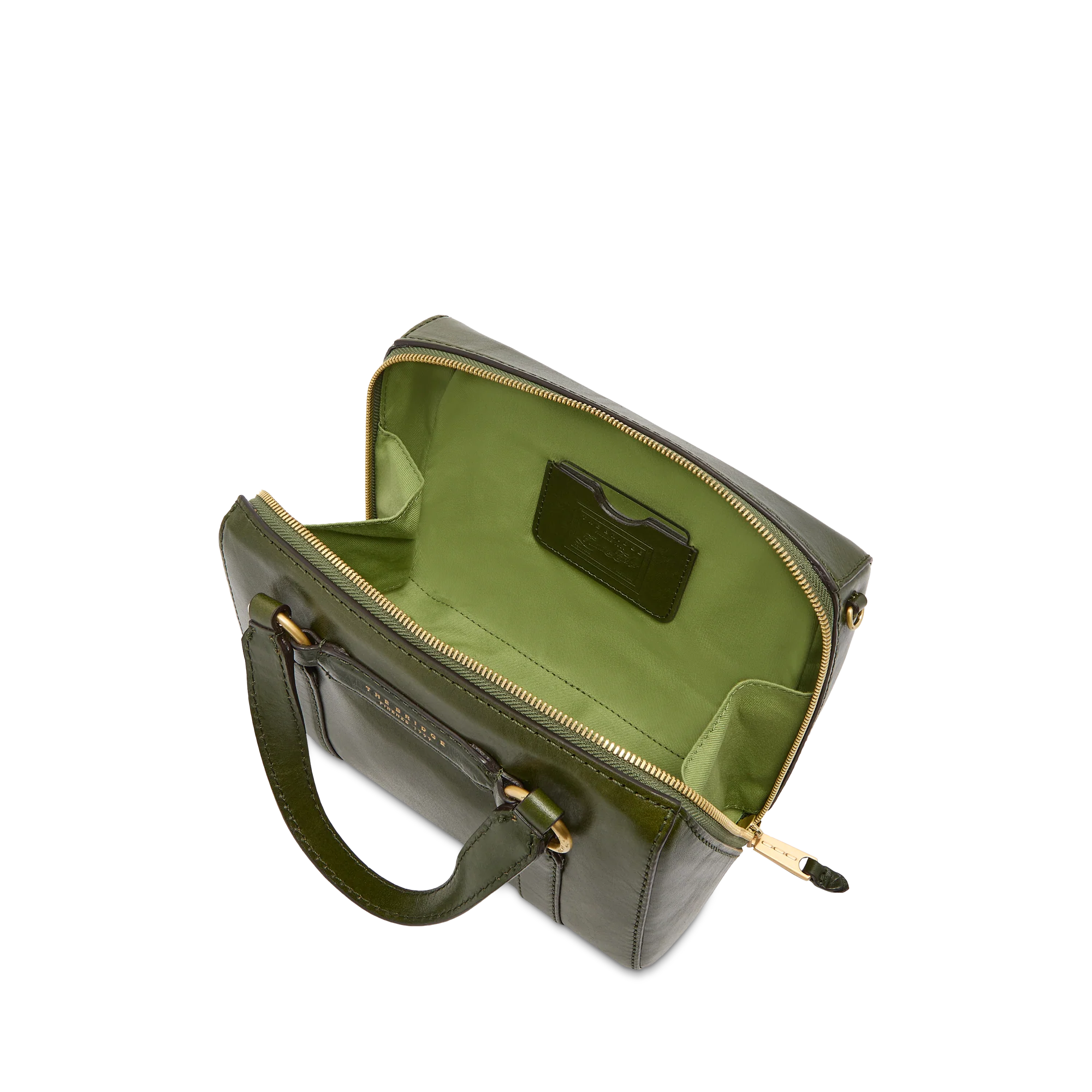 Leather handbag with removable shoulder strap - Image 4