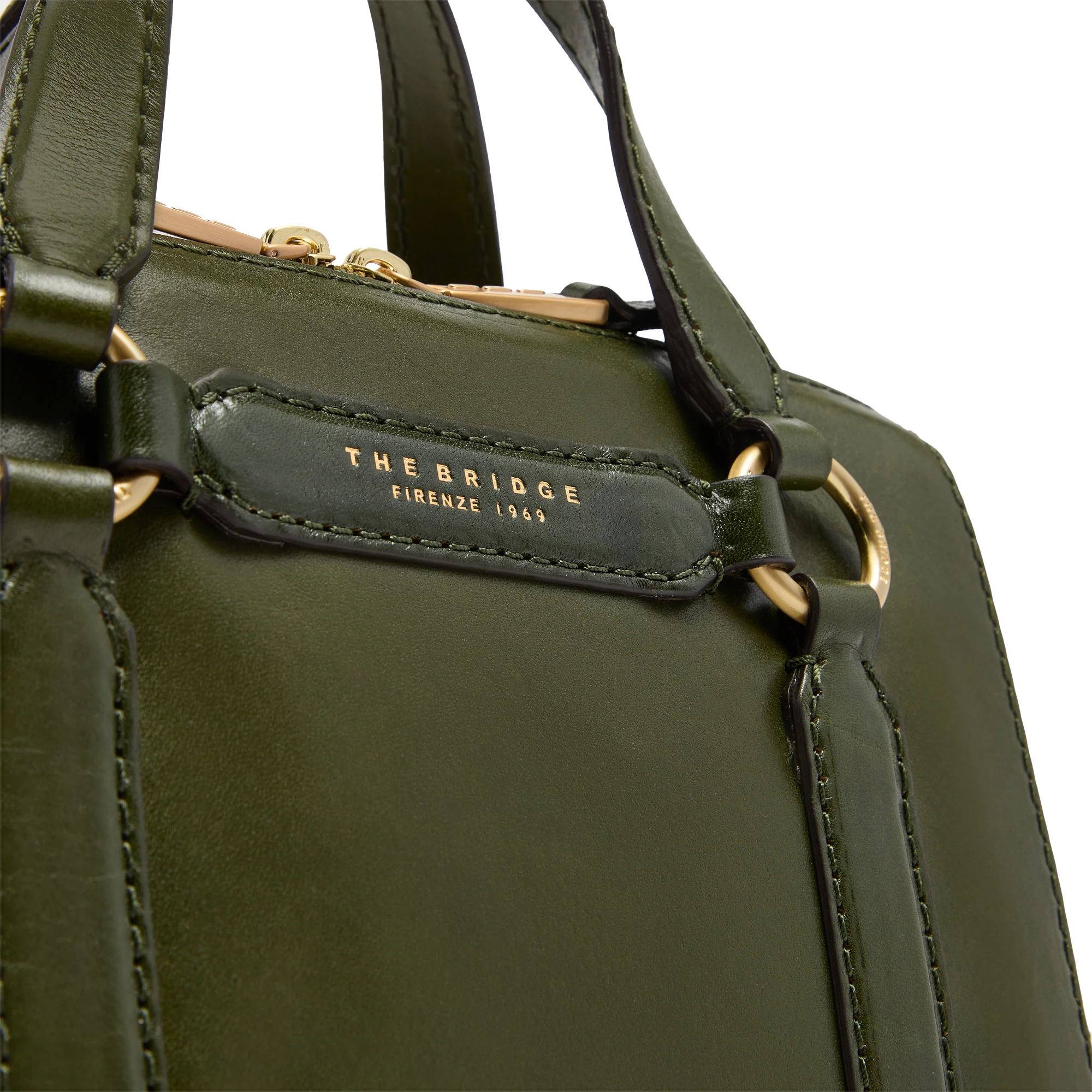 Leather handbag with removable shoulder strap - Image 5