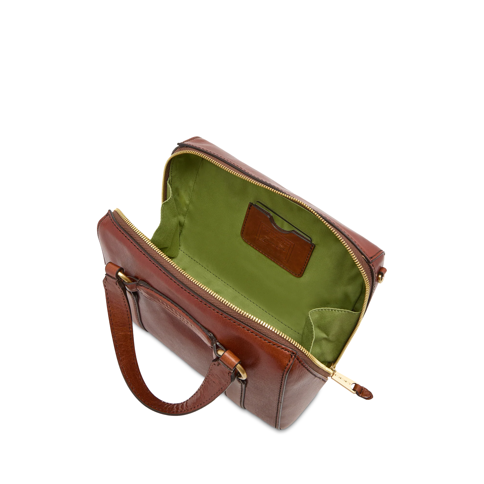Leather handbag with removable shoulder strap - Image 4
