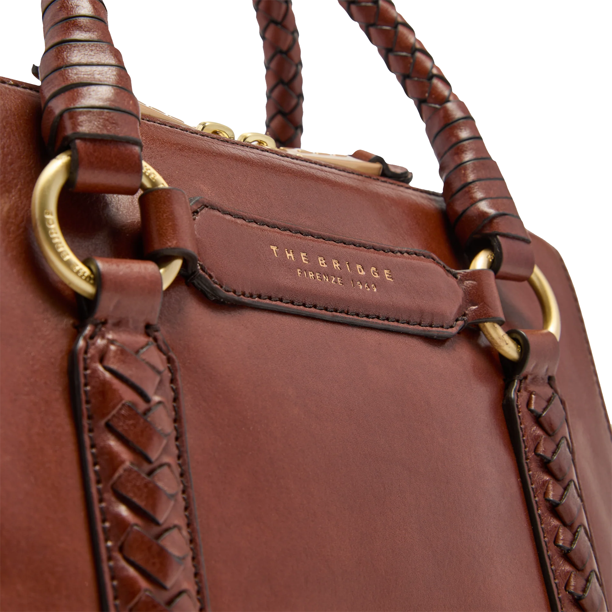 Leather handbag with removable shoulder strap - Image 5