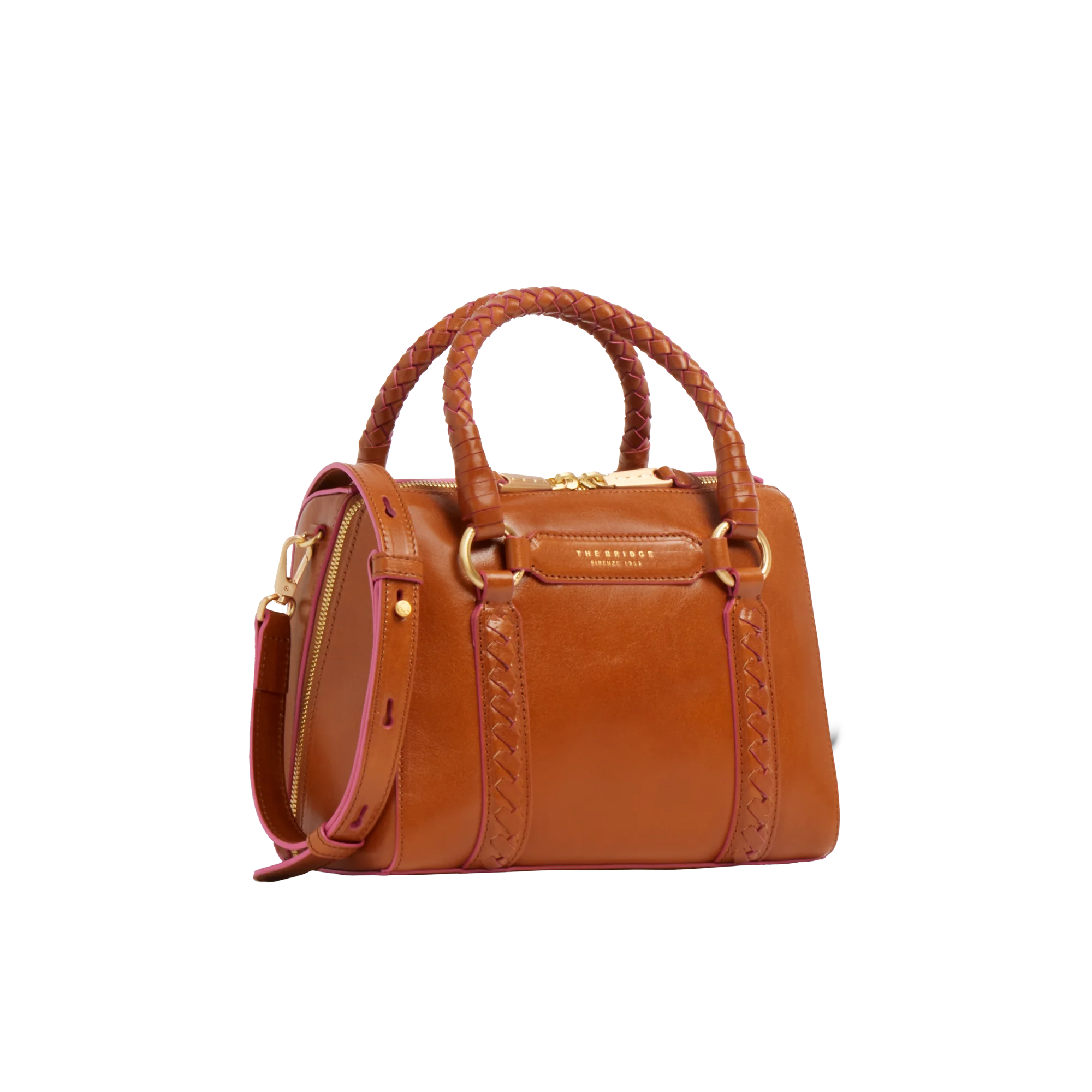 Leather handbag with removable shoulder strap - Image 2