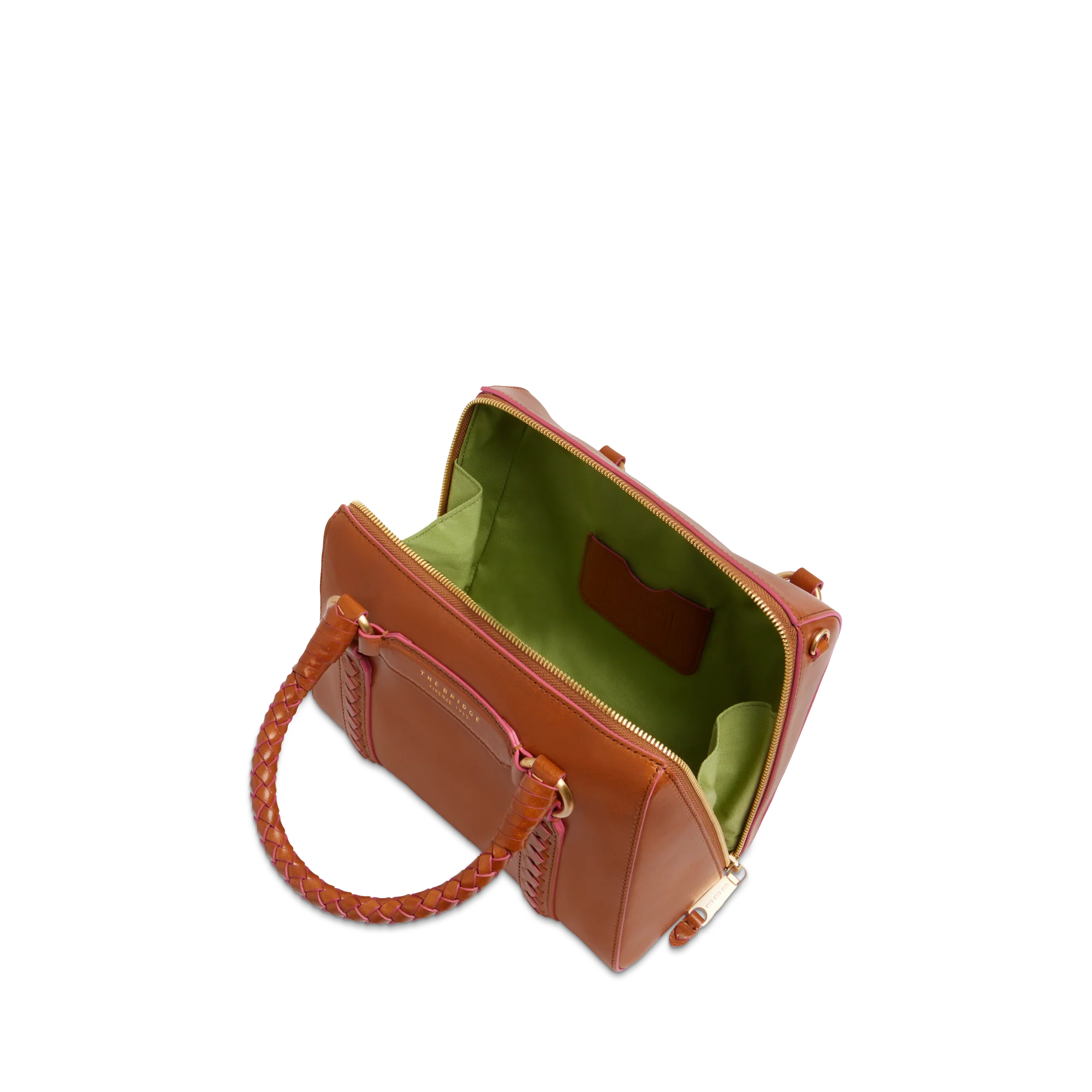 Leather handbag with removable shoulder strap - Image 4