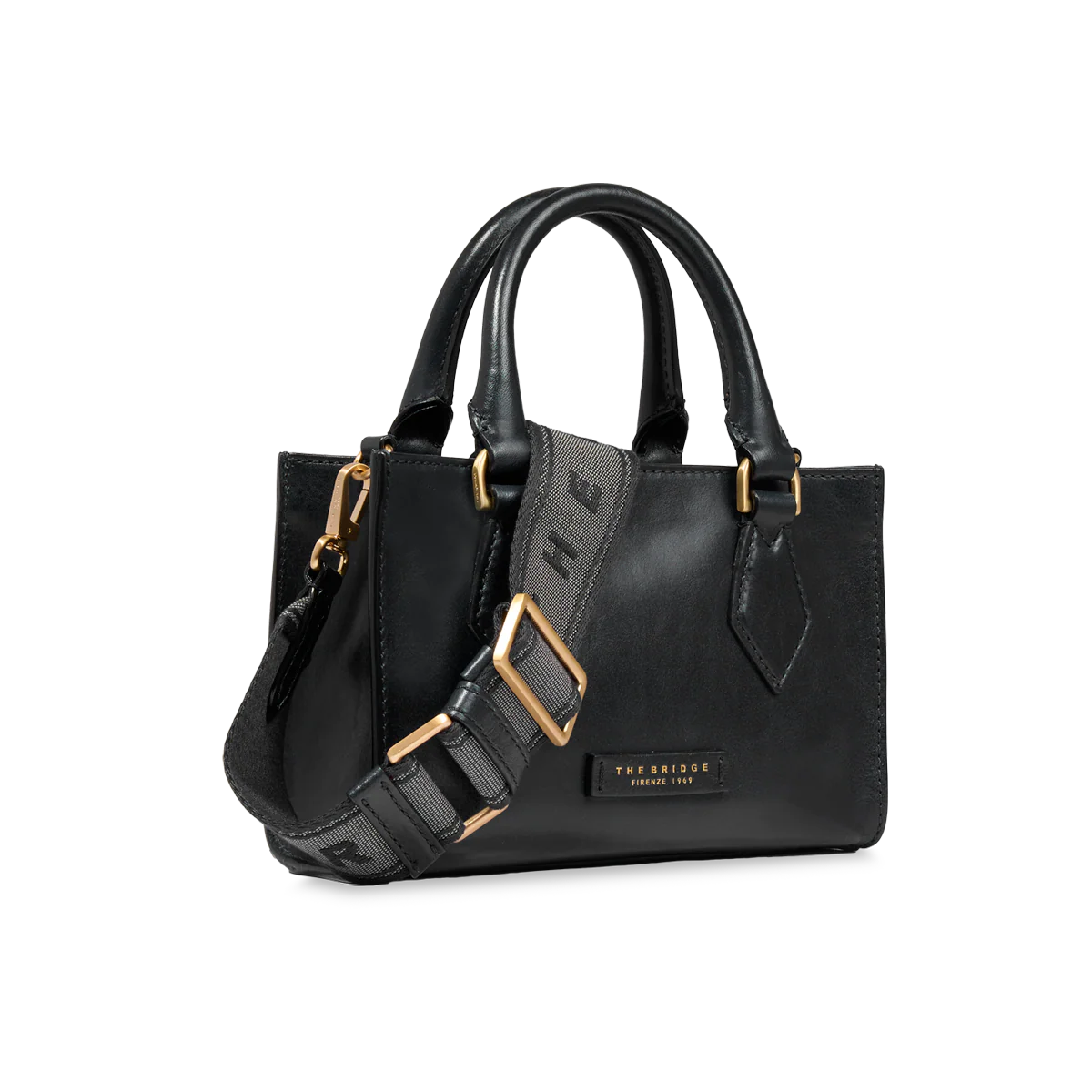 Leather handbag with removable shoulder strap - Image 2