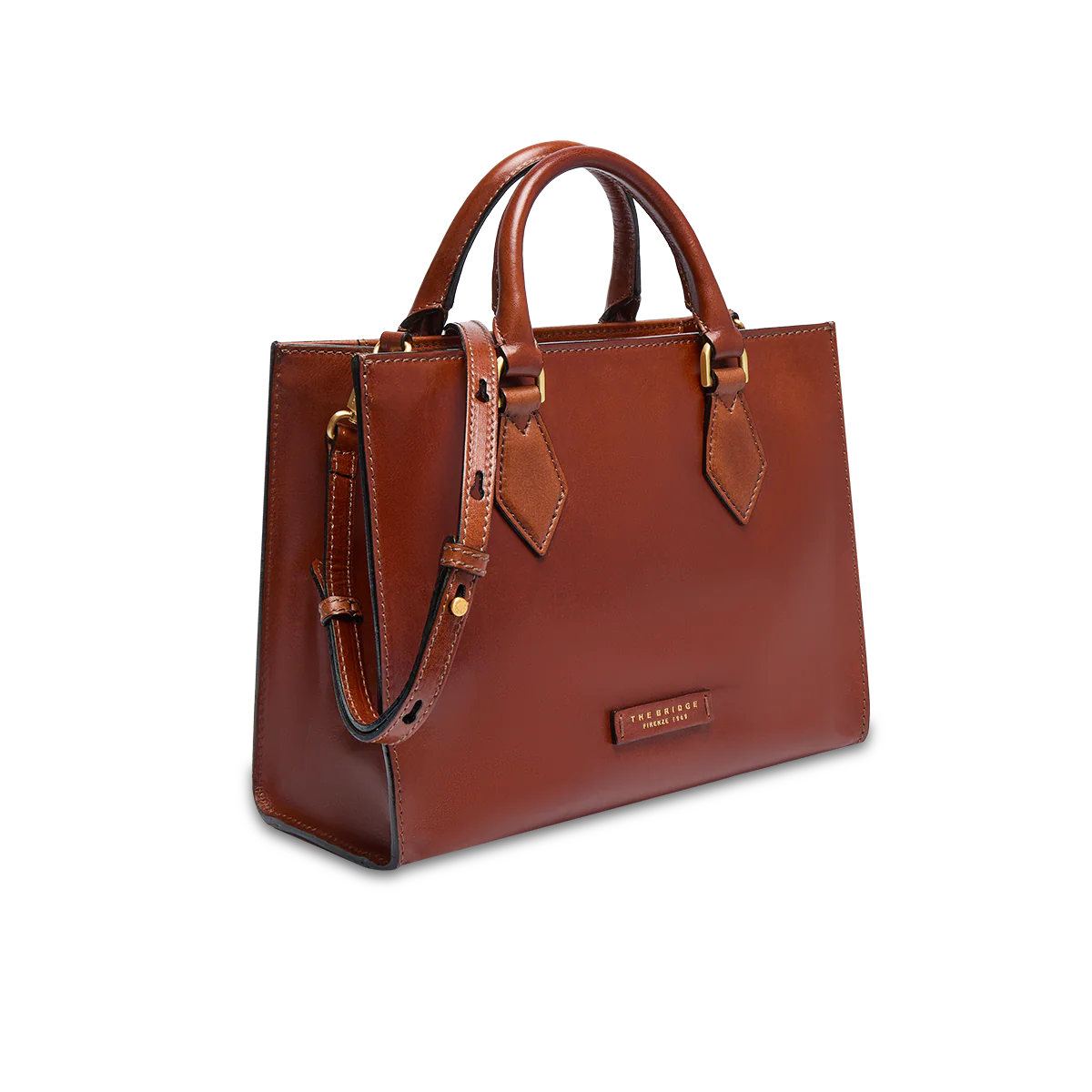 Leather handbag with detachable strap - Image 2