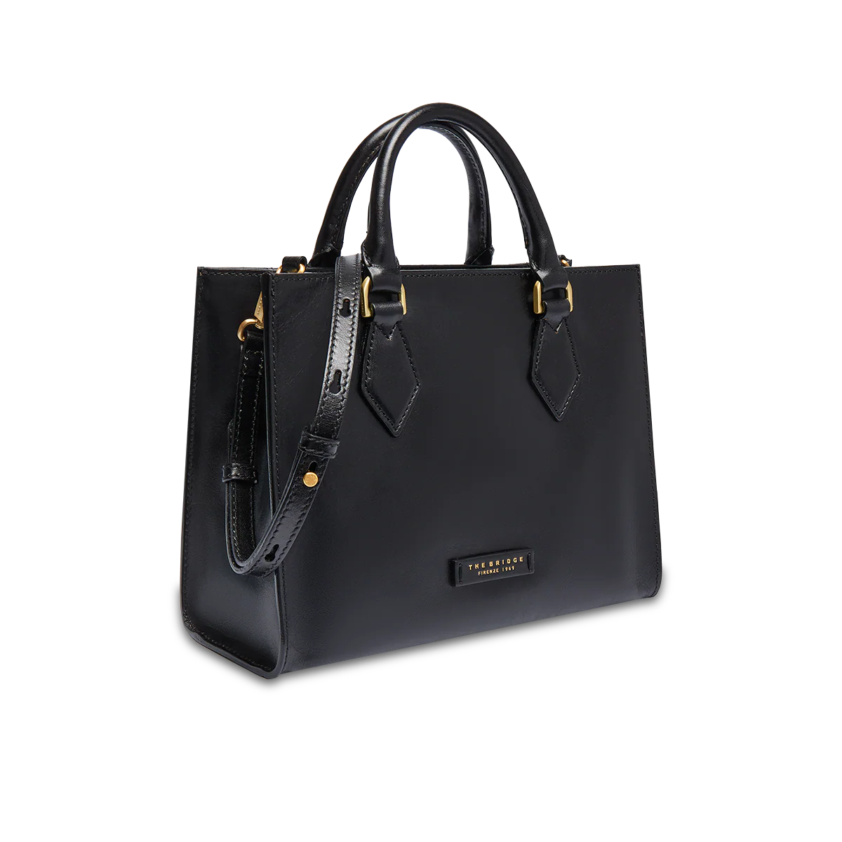 Leather handbag with detachable strap - Image 2