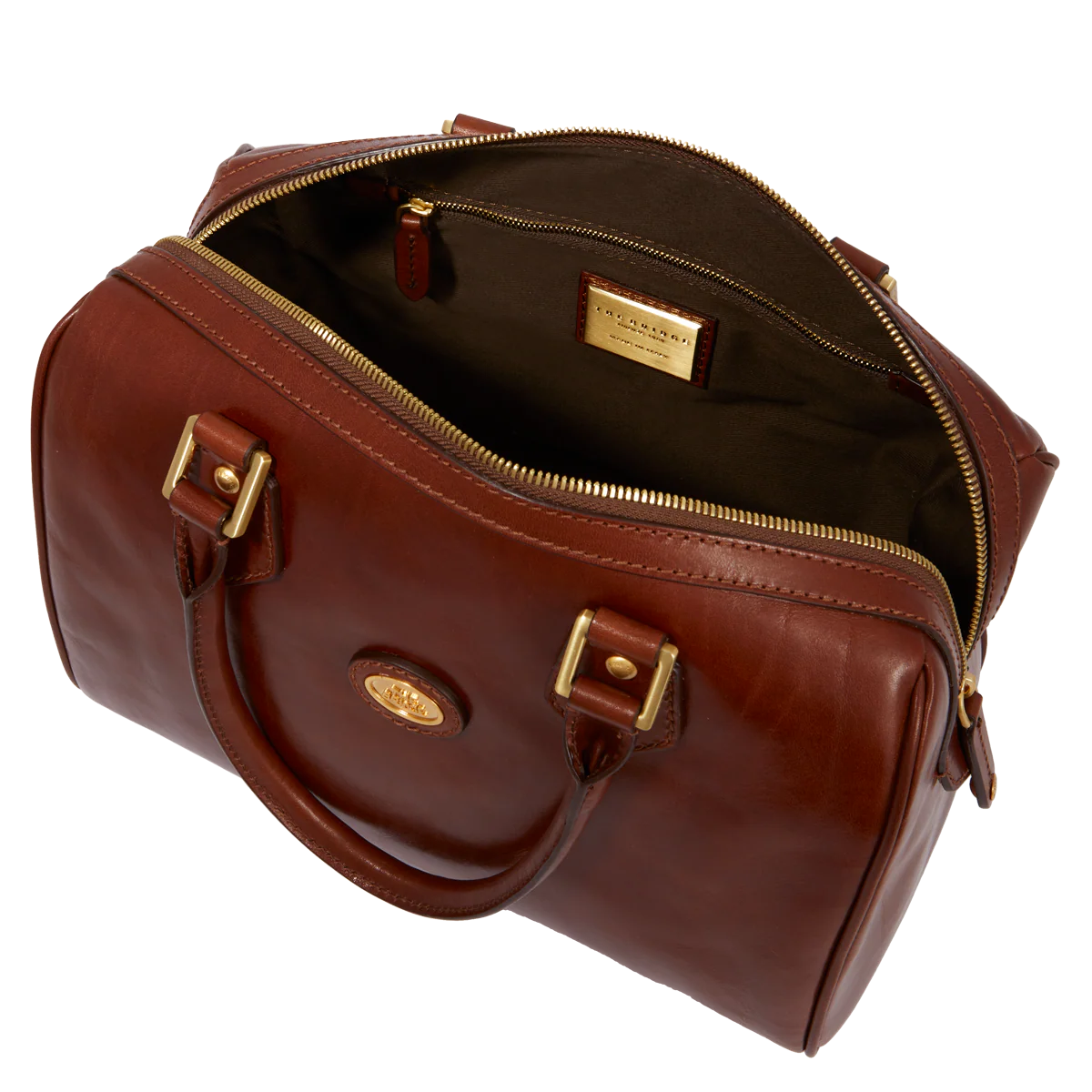 Leather boston bag - Image 4