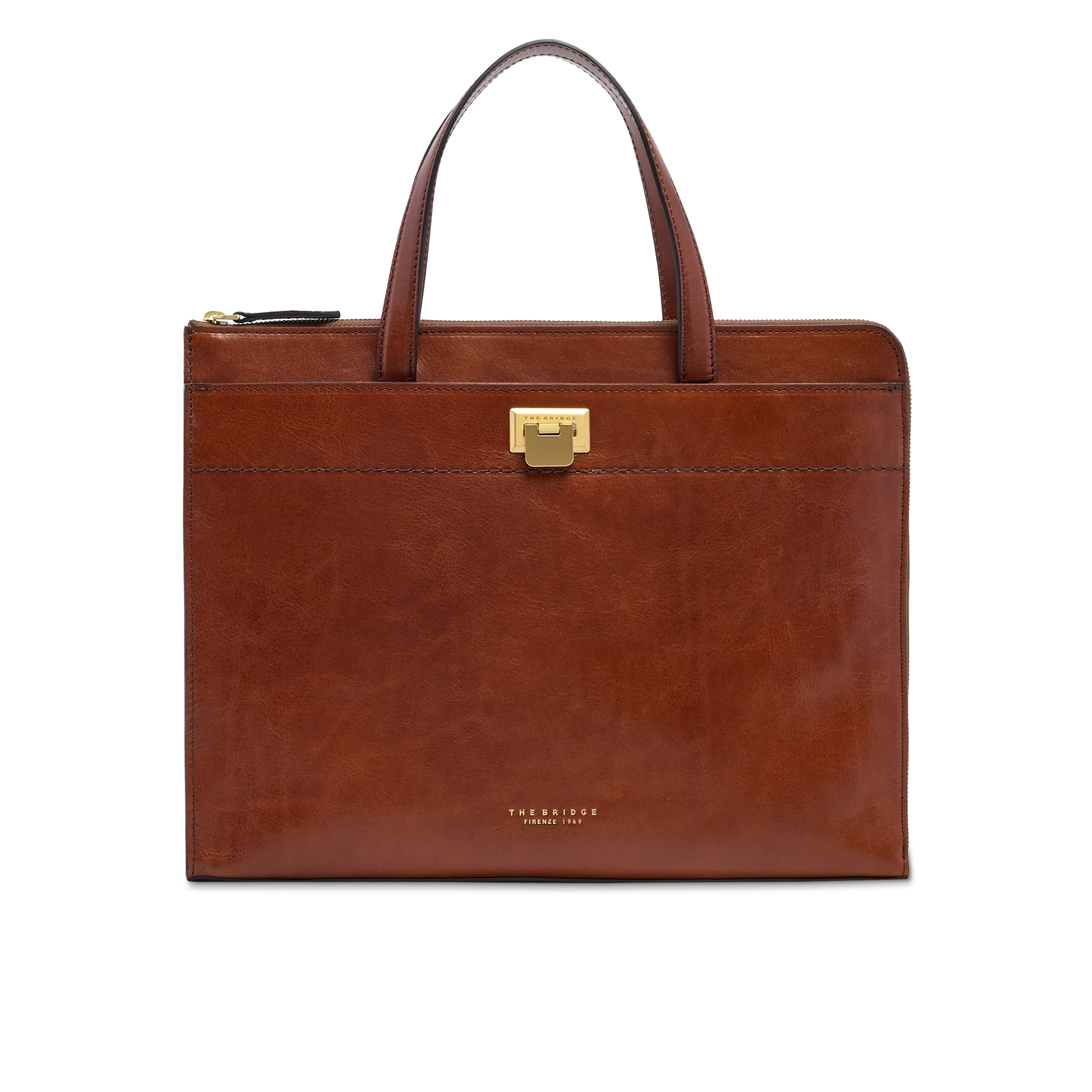 Women’s leather laptop briefcase
