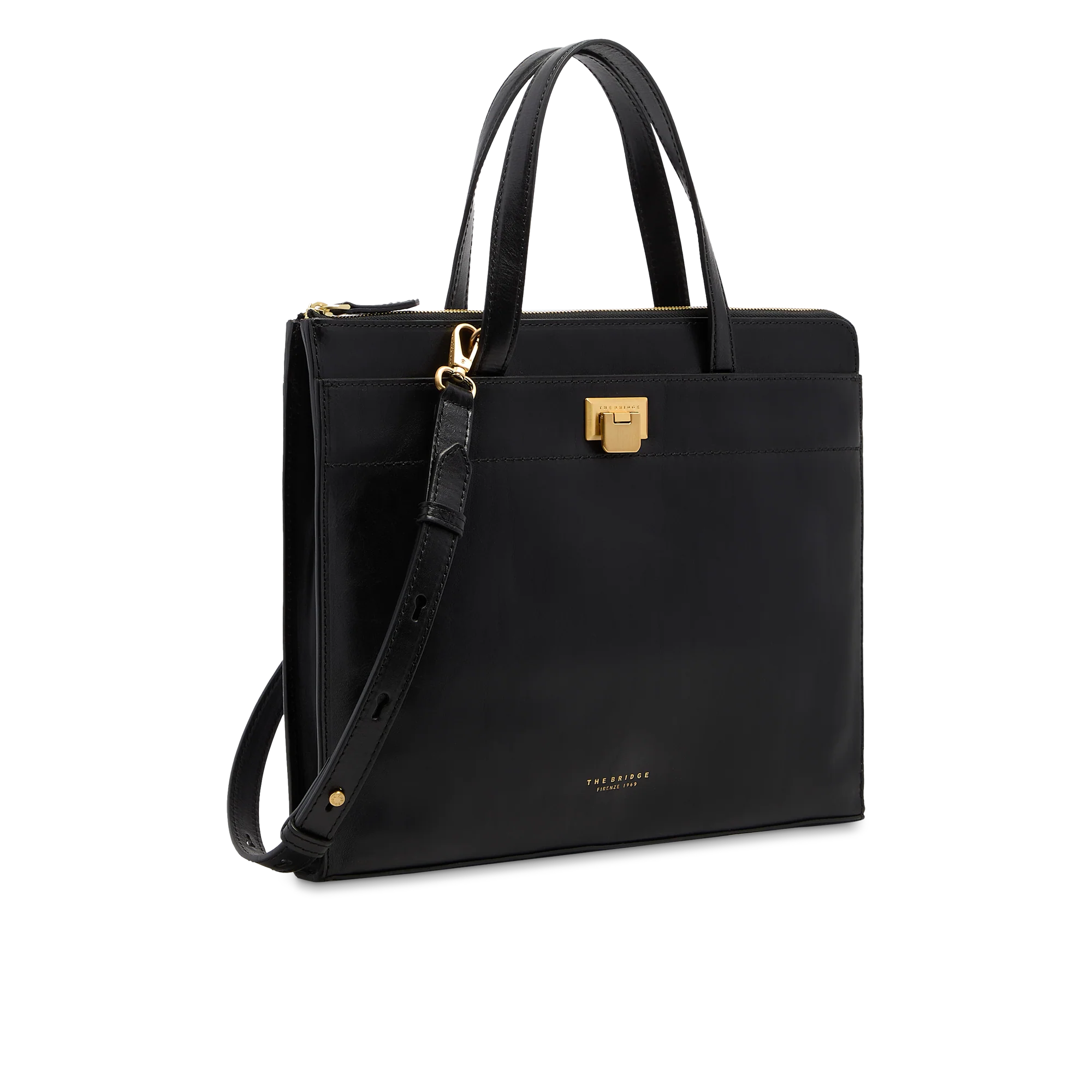 Women’s leather laptop briefcase - Image 2