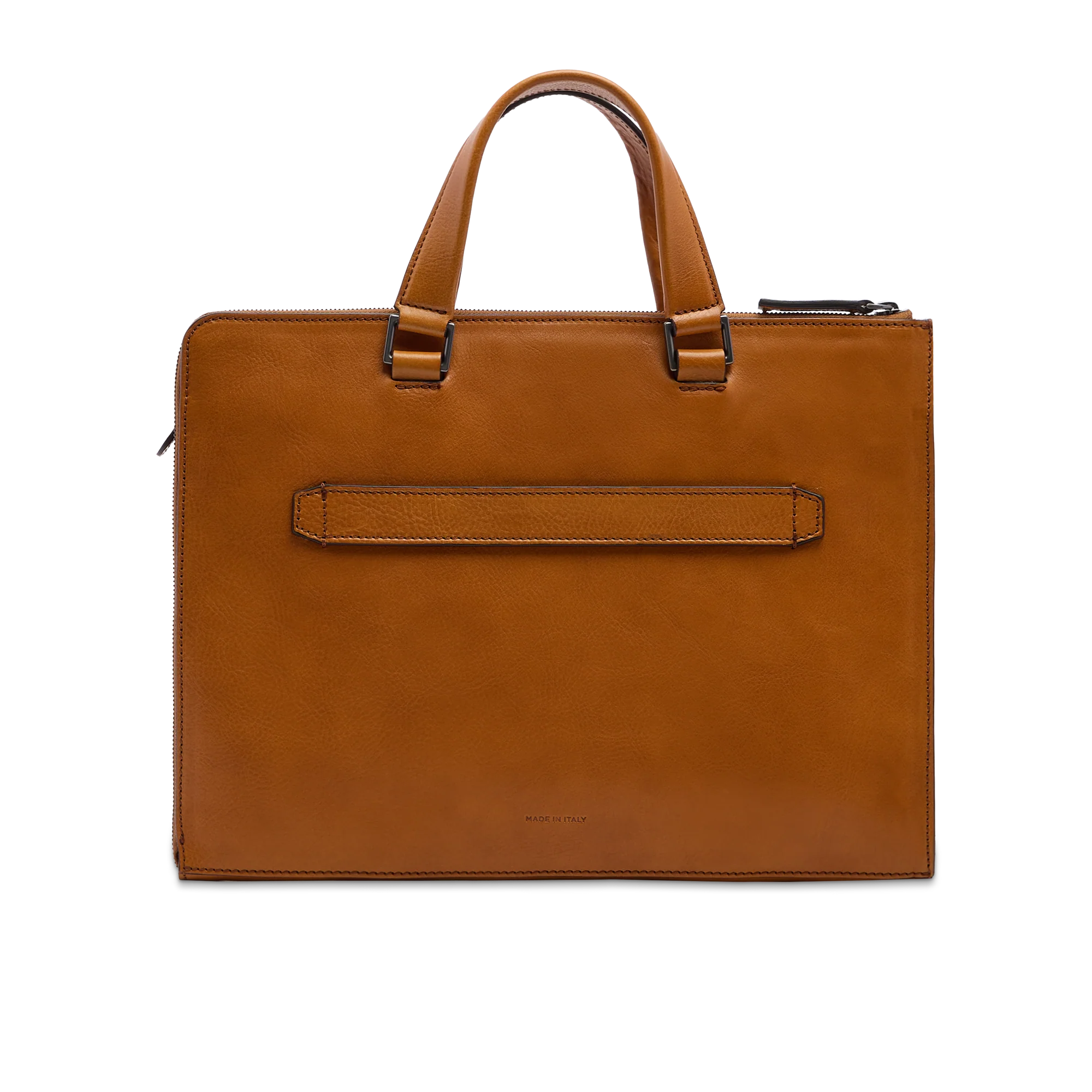 Men’s leather briefcase with shoulder strap - Image 3