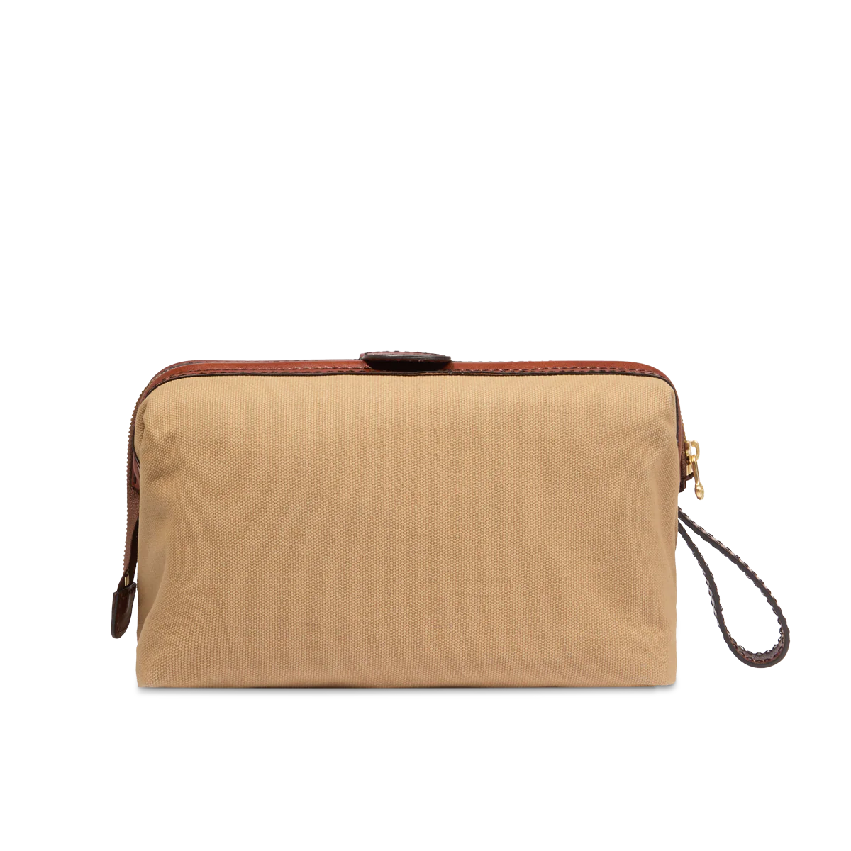 Leather and fabric toiletry bag - Image 3