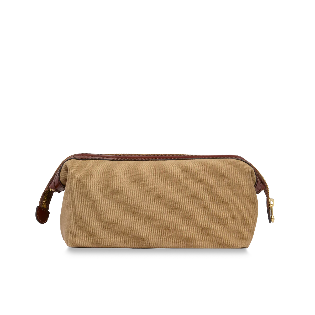 Leather and fabric toiletry bag - Image 3
